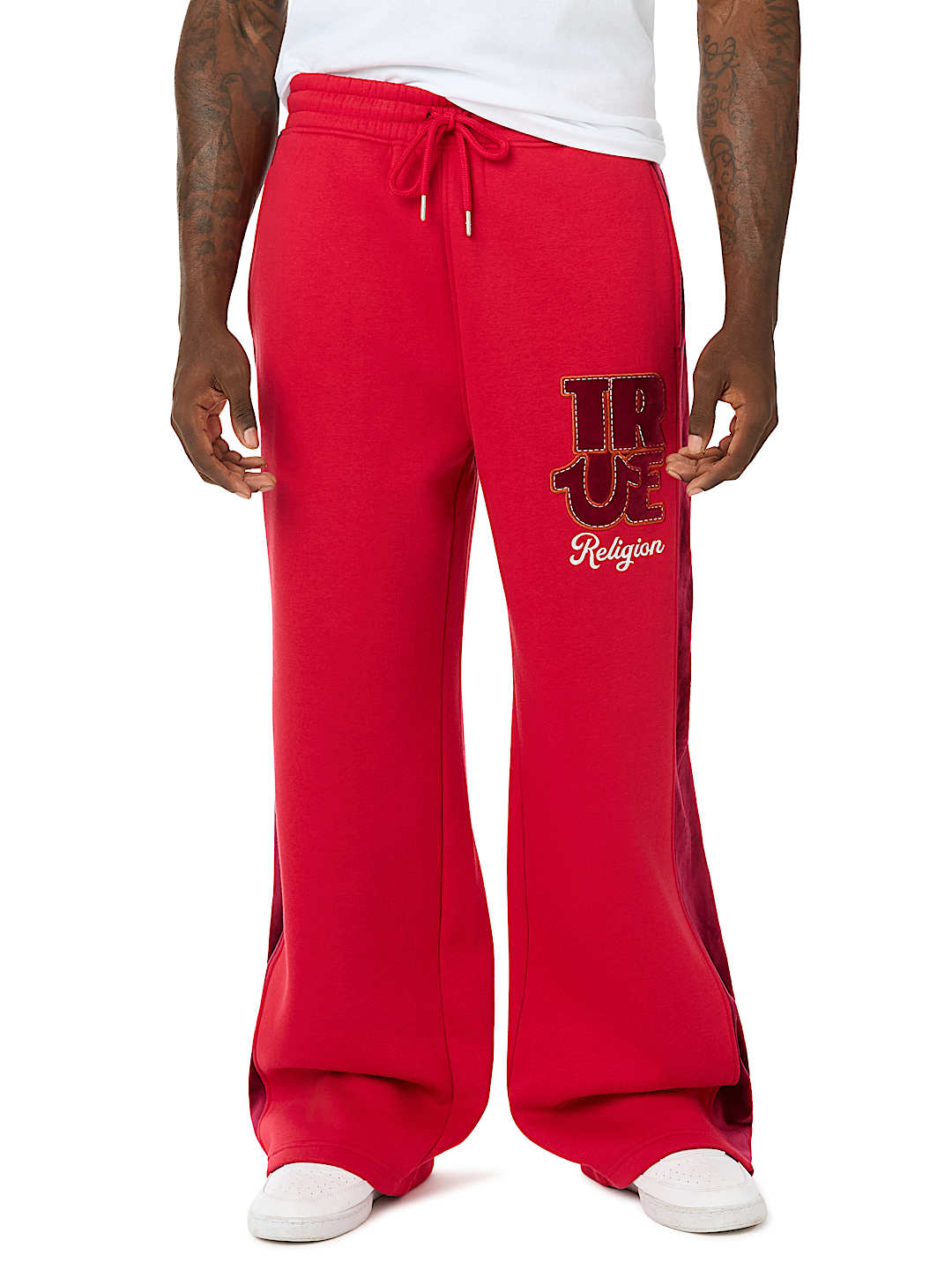 True Religion - Velour Logo Baggy Sweatpant