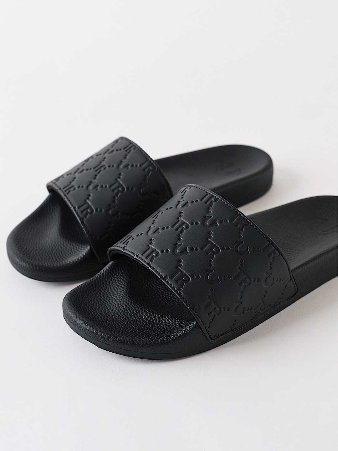 True Religion - Horseshoe Allover Print Slides
