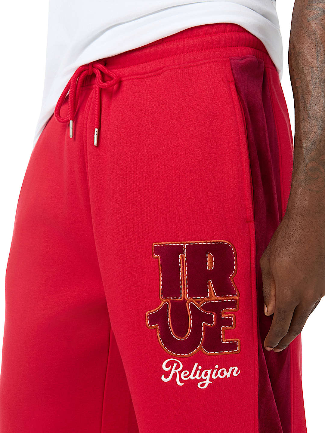 True Religion - Velour Logo Baggy Sweatpant