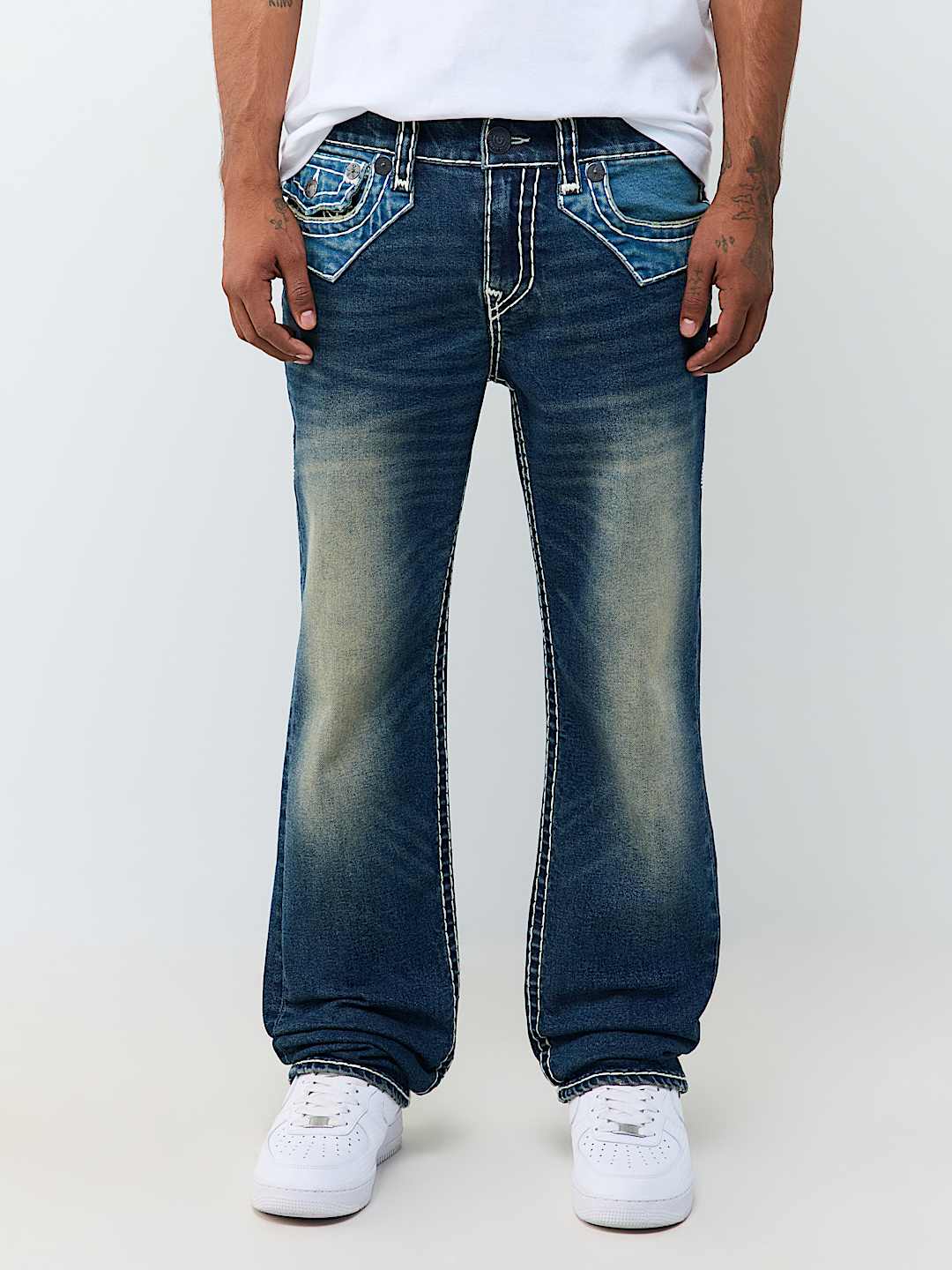 True Religion - Ricky Super T Jimmy Straight Jean 34"
