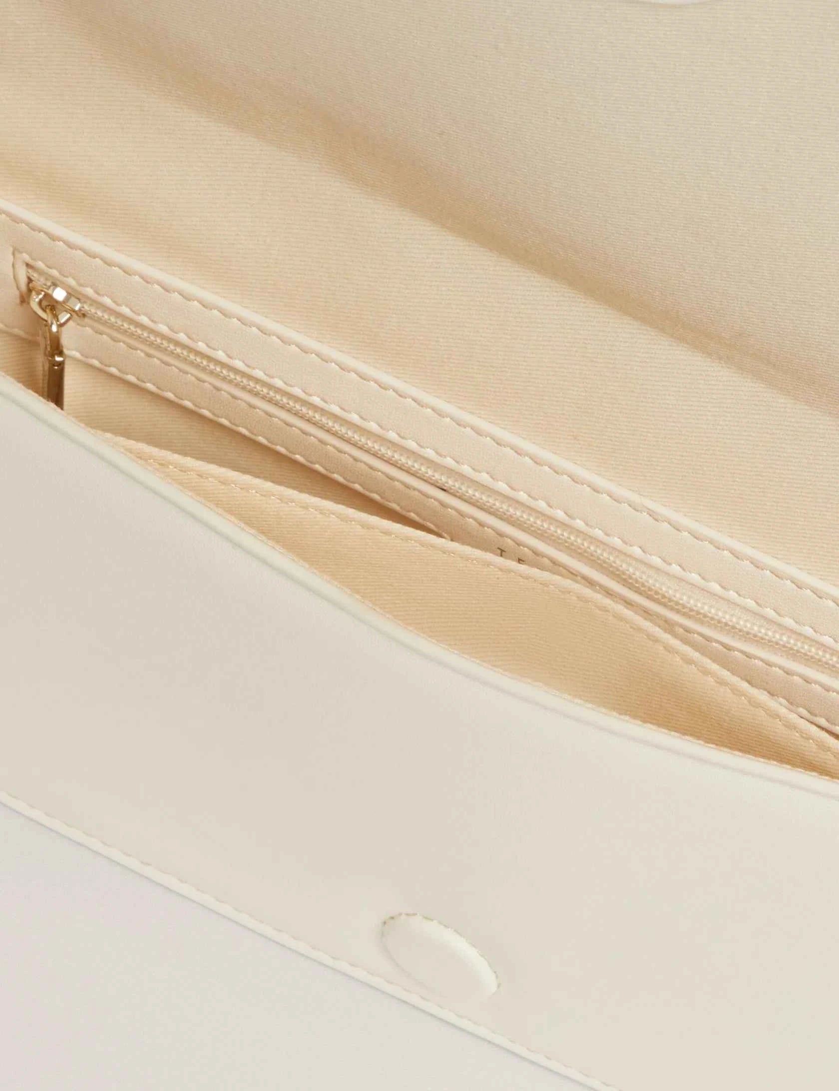 Ted Baker London - PETTRIA Raffia Panel Fold-Over Baguette Shoulder Bag