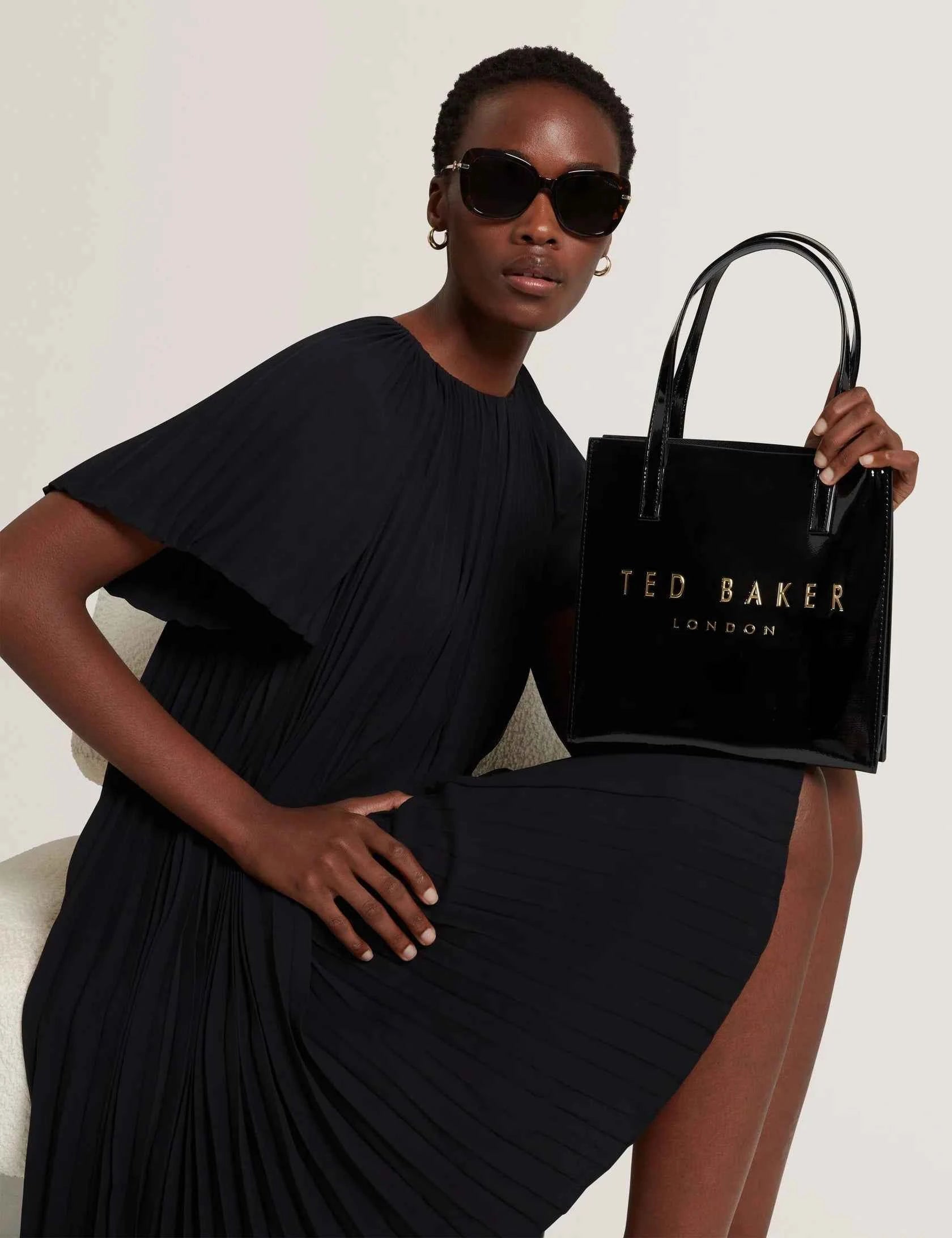 Ted Baker London - CRINION Crinkle Small Faux Leather Icon Tote Bag
