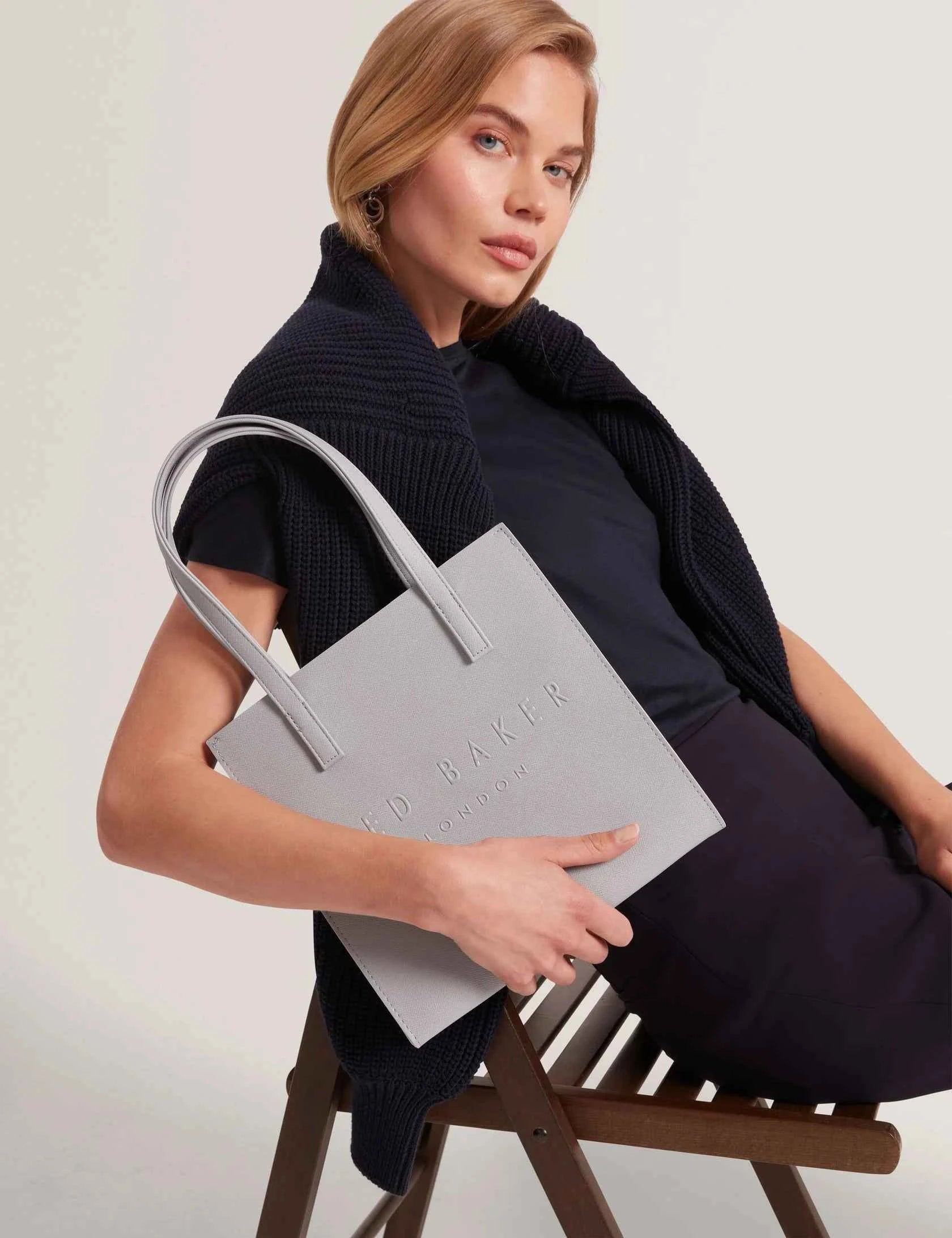 Ted Baker London - SEACON Textured PU Leather Small Icon Tote Bag