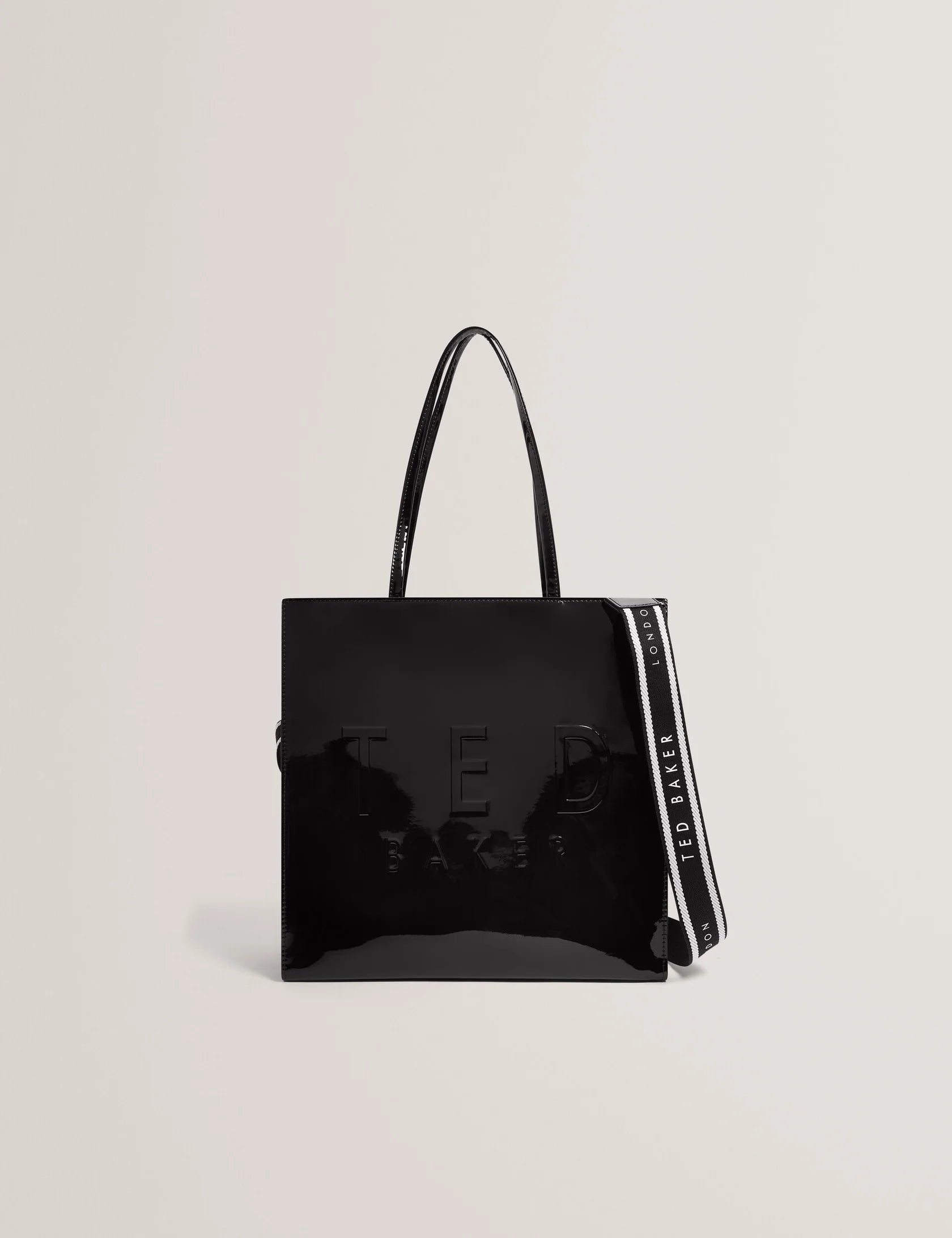 Ted Baker London - ICONNY Patent Webbing Strap Large Icon Tote Bag