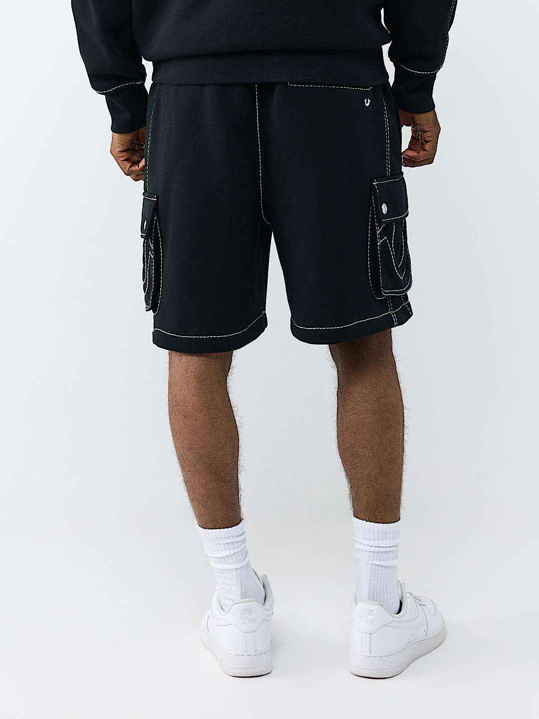 True Religion - Mesh Panel Big T Cargo Short