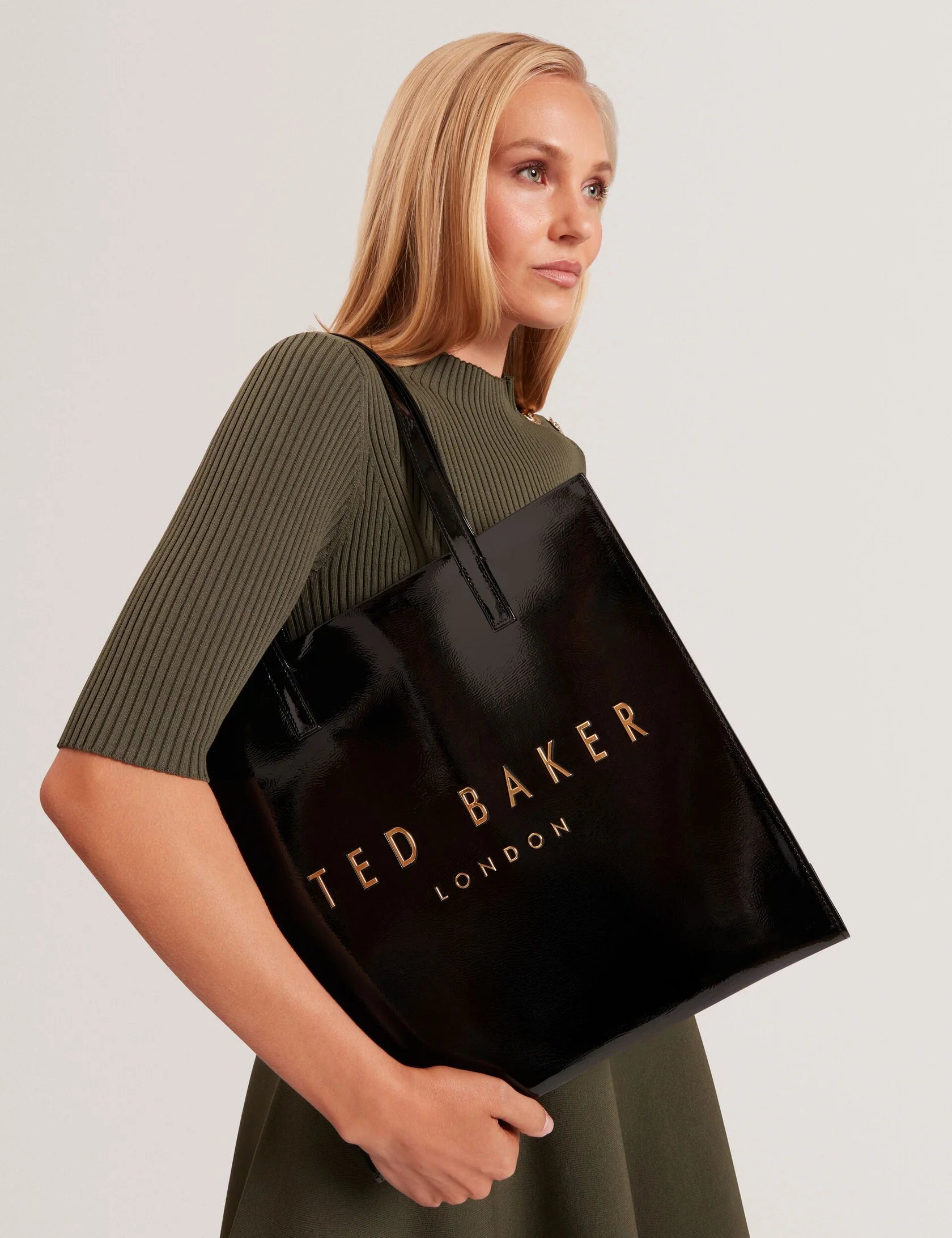 Ted Baker London - CRINKON Crinkle Large Faux Leather Icon Tote Bag