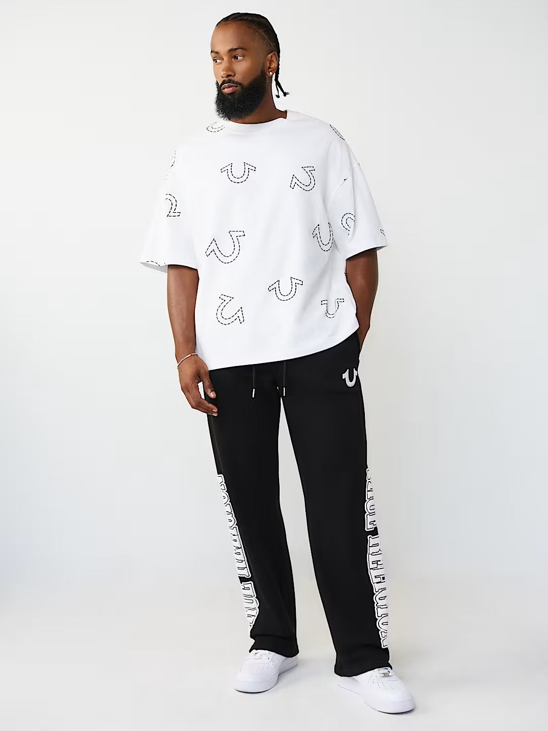 True Religion - Straight OG Logo Sweatpant