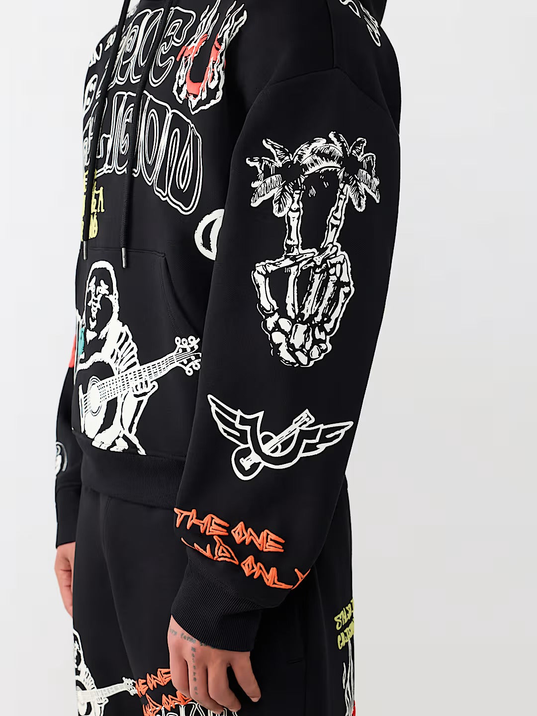 True Religion - Sketched Logo Boxy Hoodie