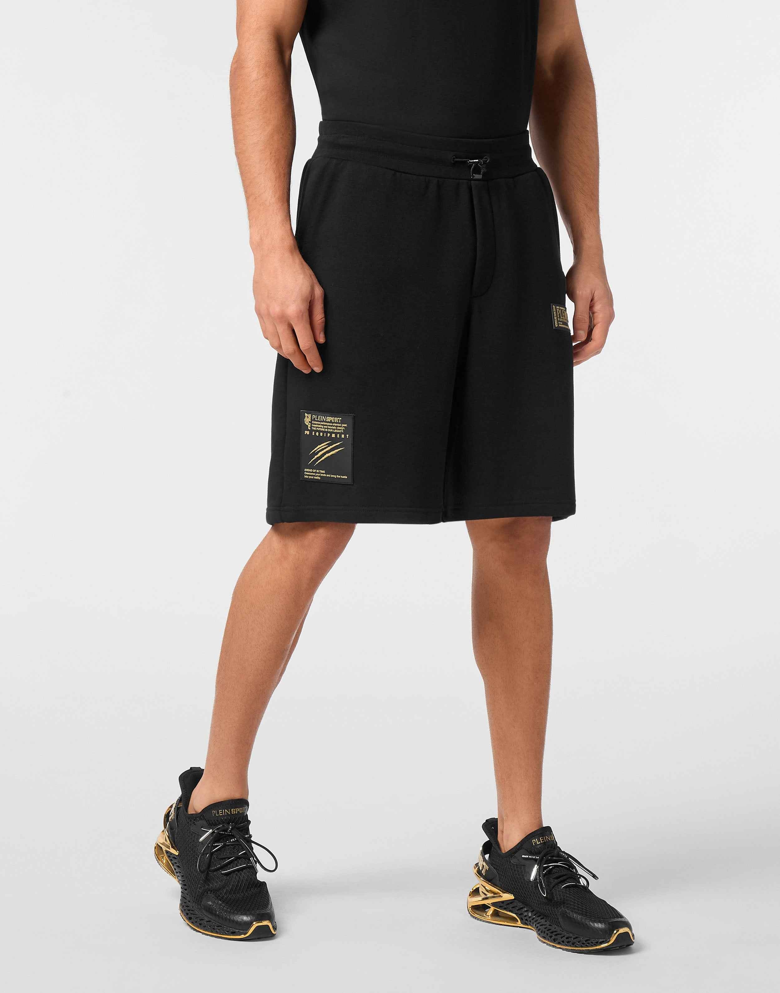 PHILIPP PLEIN - PLEIN SPORT Short Cargo Pants Laminated