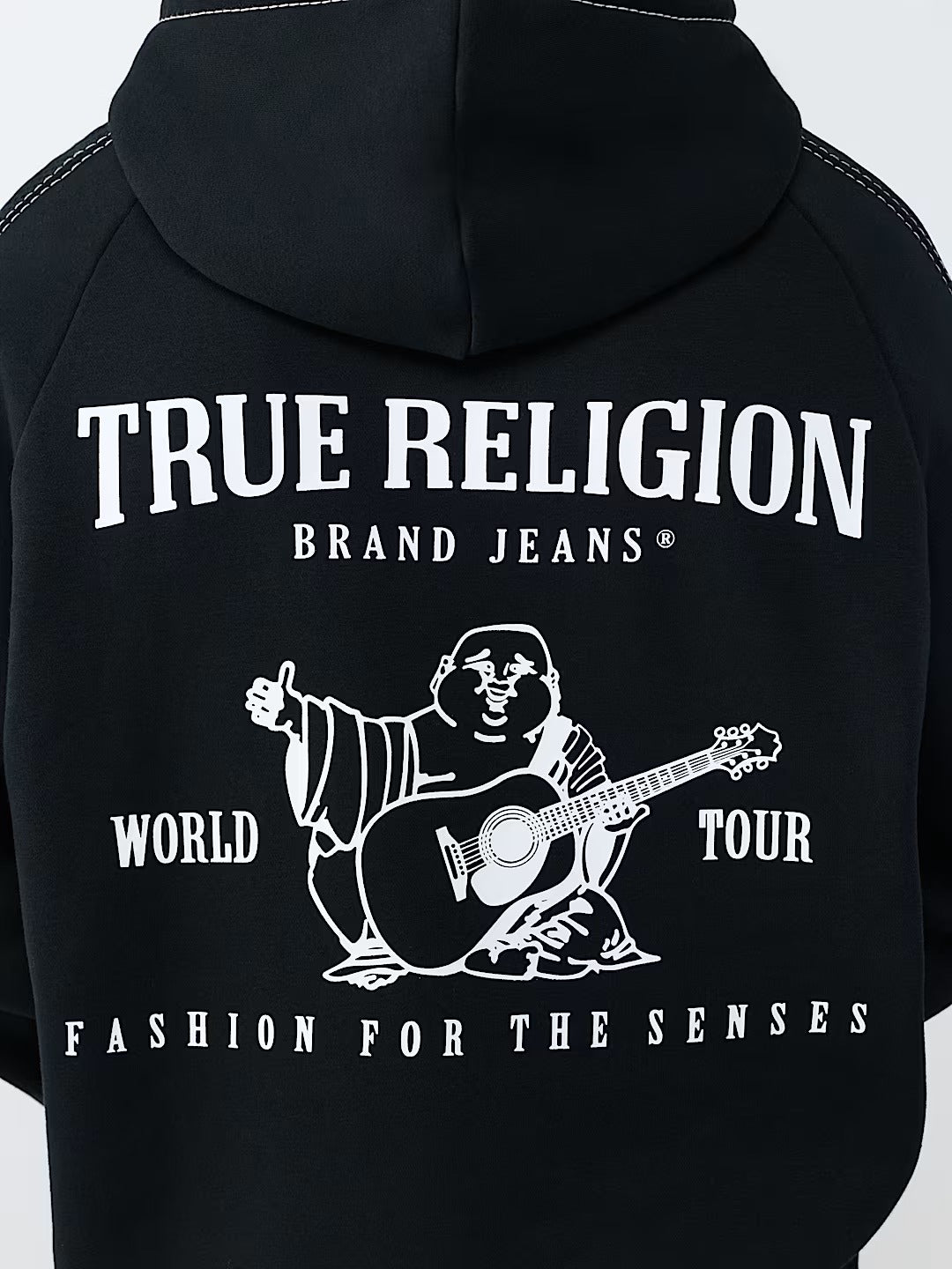 True Religion - Mesh Panel Big T Cargo Hoodie