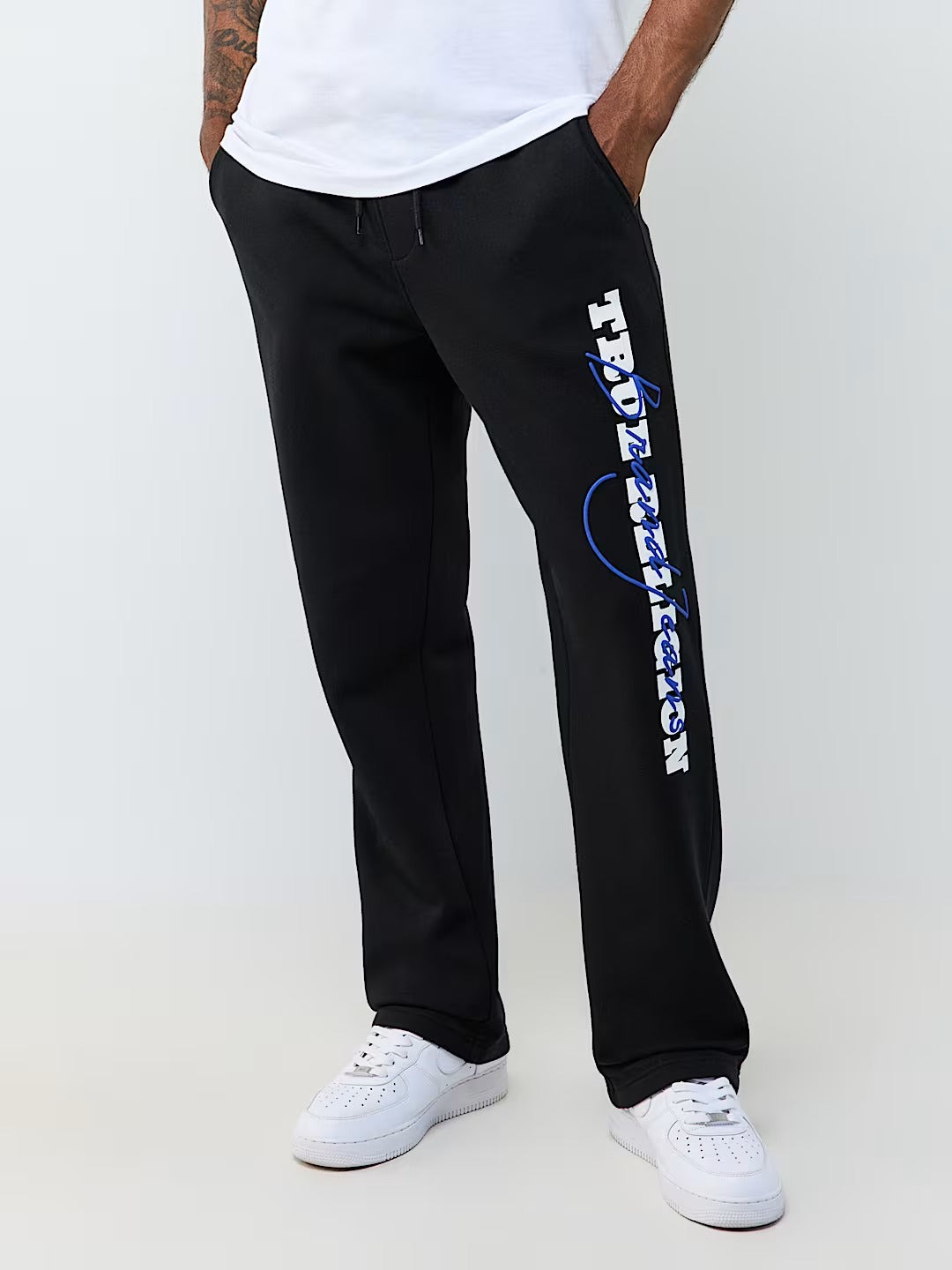 True Religion - Puff-Print Logo Script Sweatpant