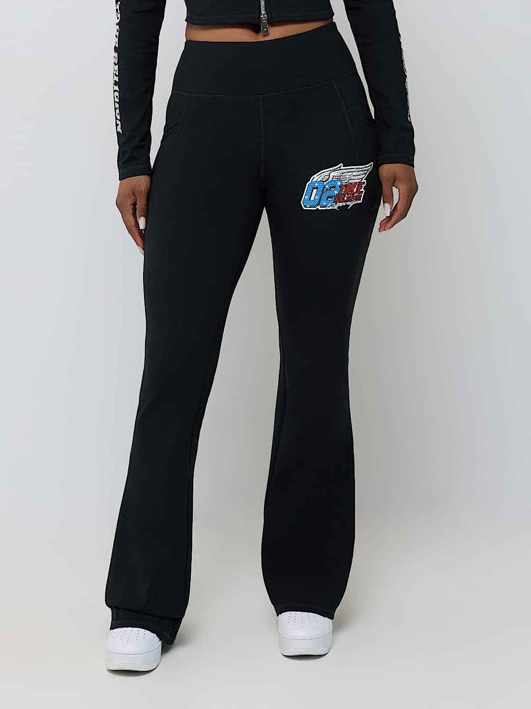 True Religion - Crystal Mid Rise Booty Perfector Legging