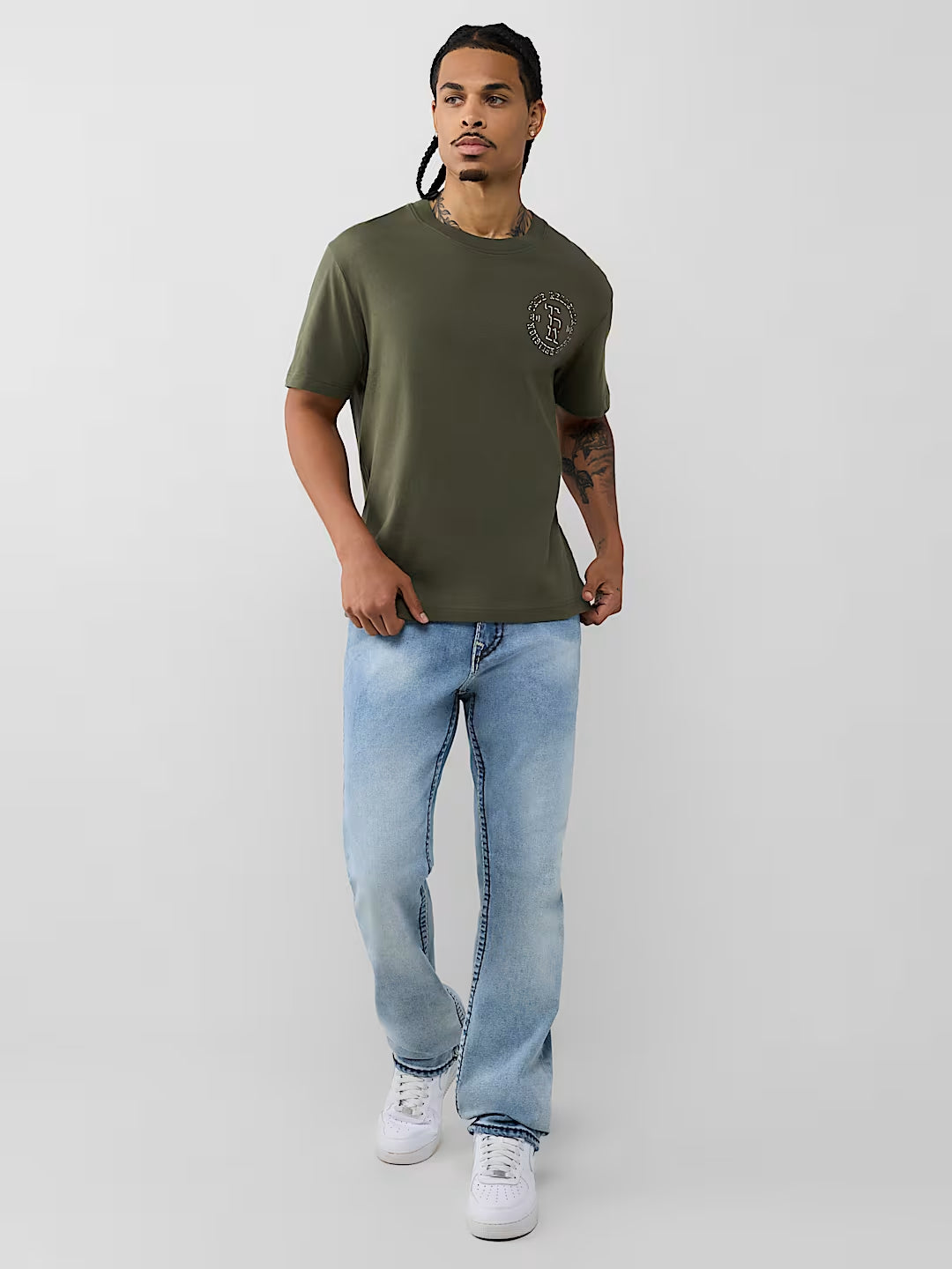 True Religion - Stacked Logo Tee