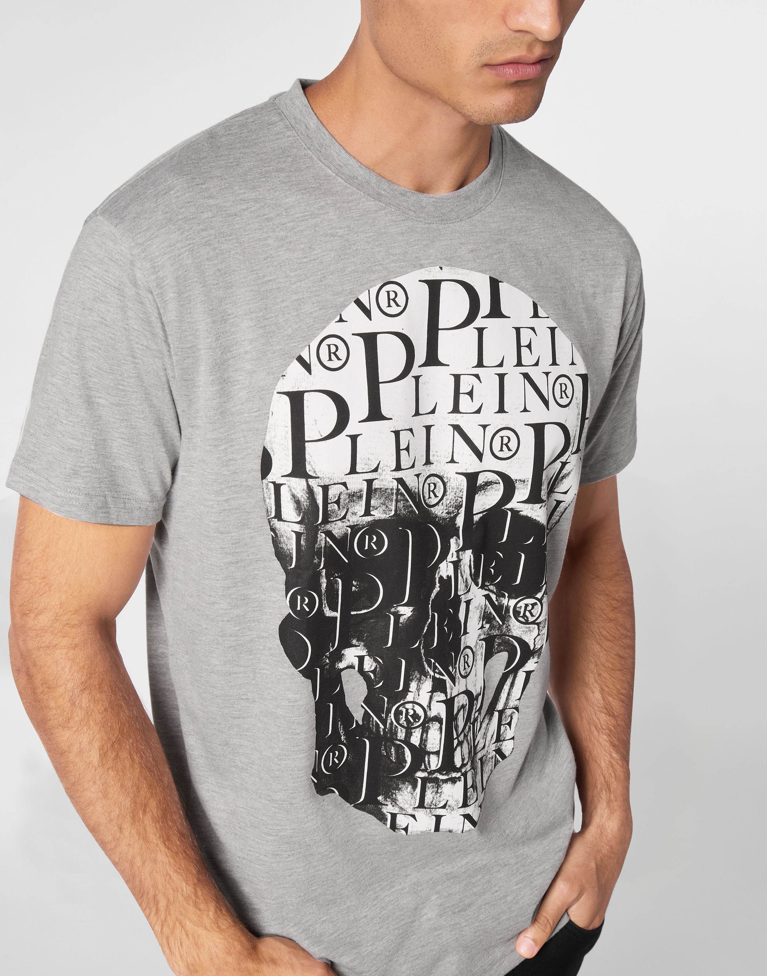 PHILIPP PLEIN -  T-shirt Round Neck SS Print Skull