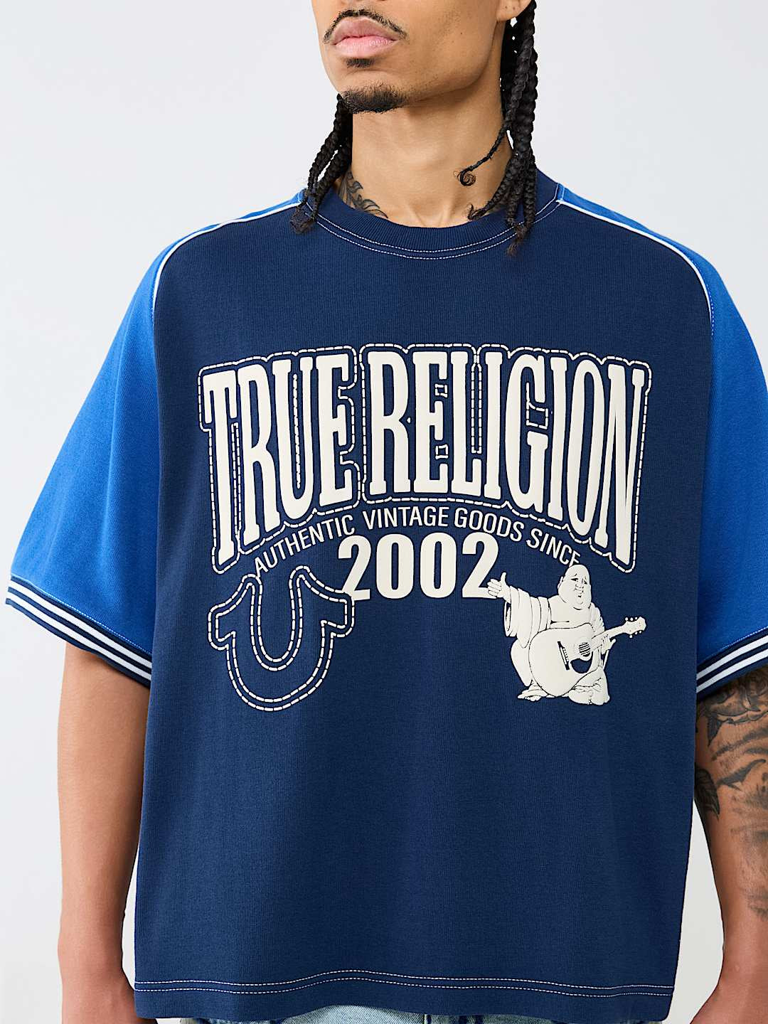 True Religion - Raglan Heavyweight Boxy Knit Top