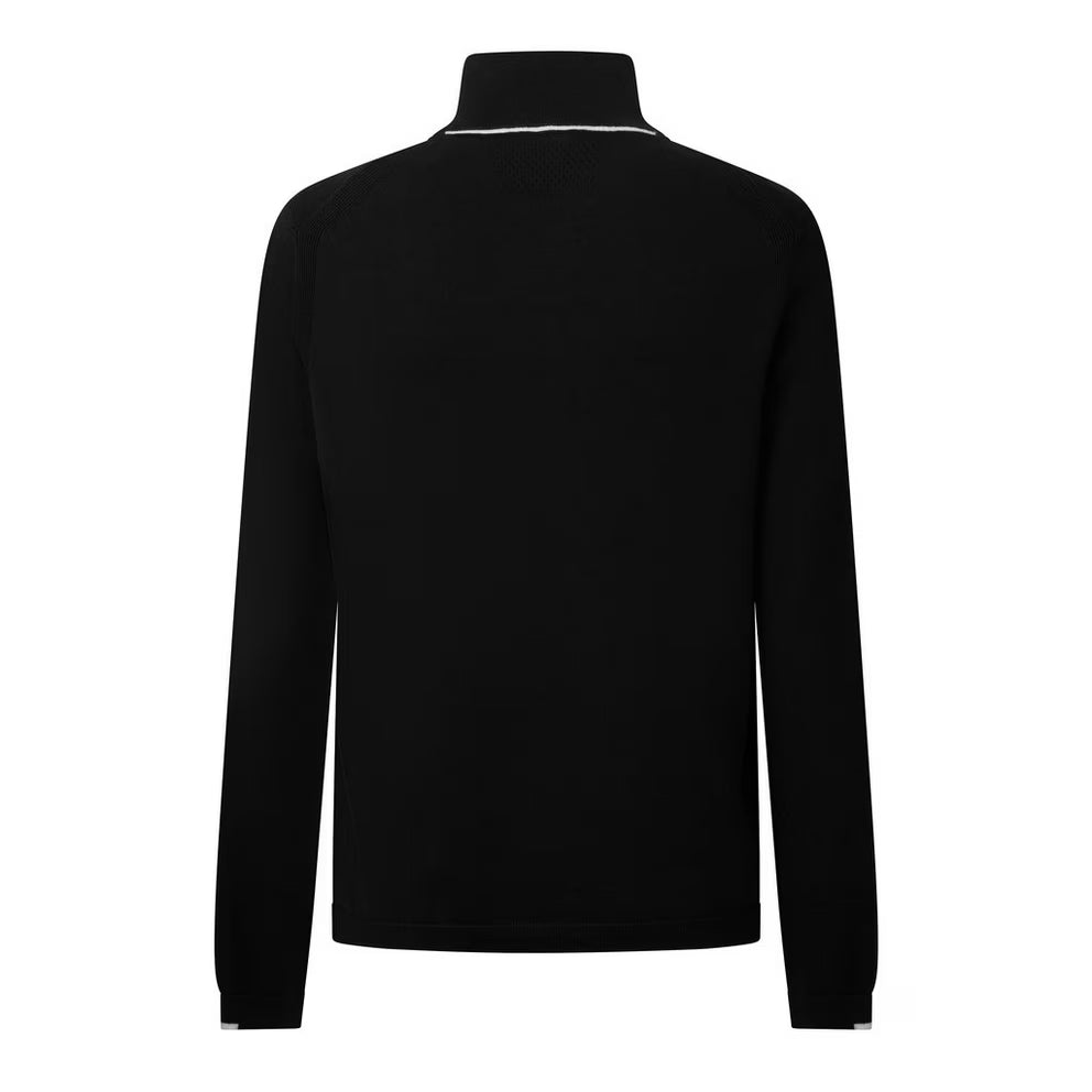 BOSS - Green Quarter Zip Jumper with Logo Detail