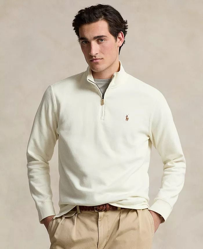 Ralph Lauren - Men's Estate-Rib Cotton Quarter-Zip Pullover IMMEDIATE