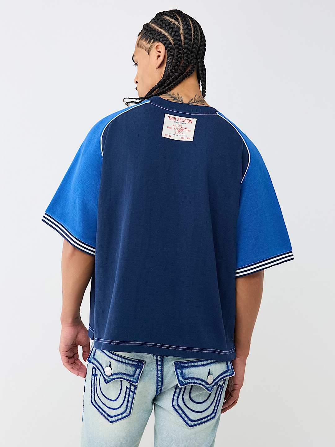 True Religion - Raglan Heavyweight Boxy Knit Top