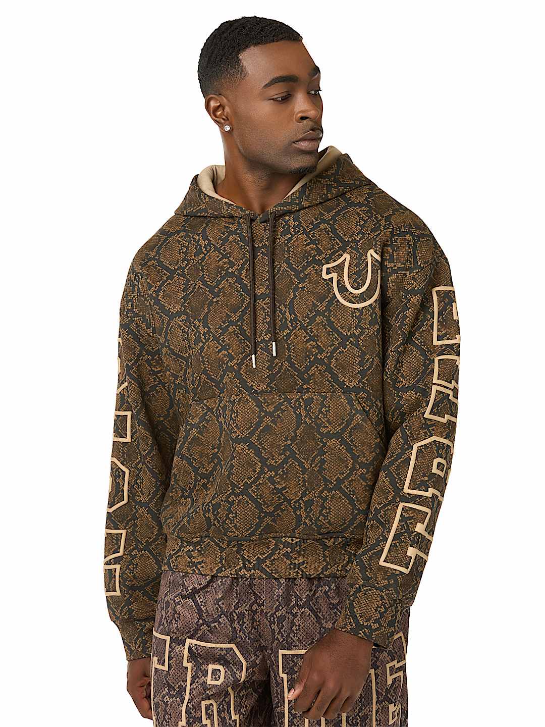 True Religion - Snakeskin Boxy Hoodie
