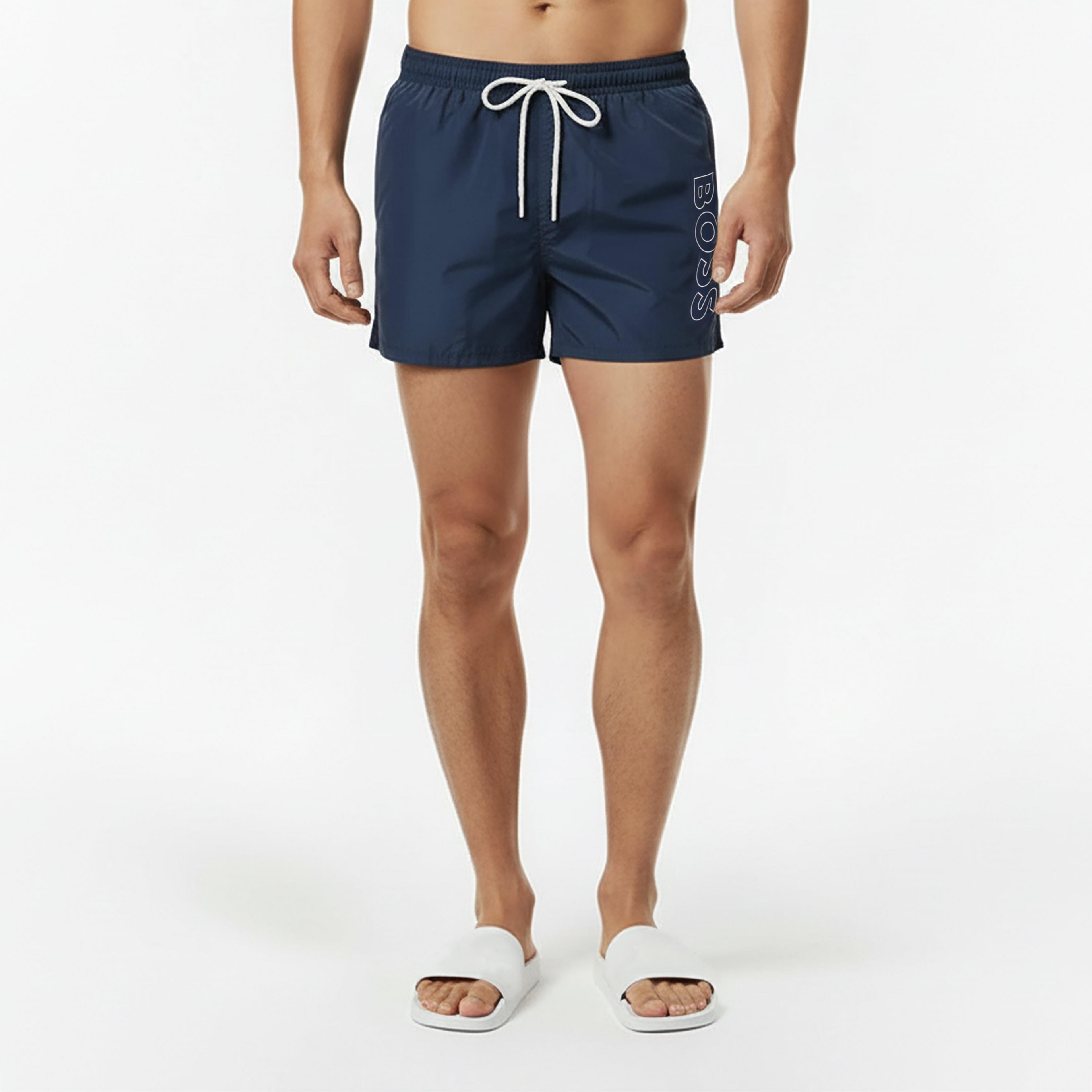 BOSS - Mens BOSS Swim Shorts with Logo Detail (Stormfish)