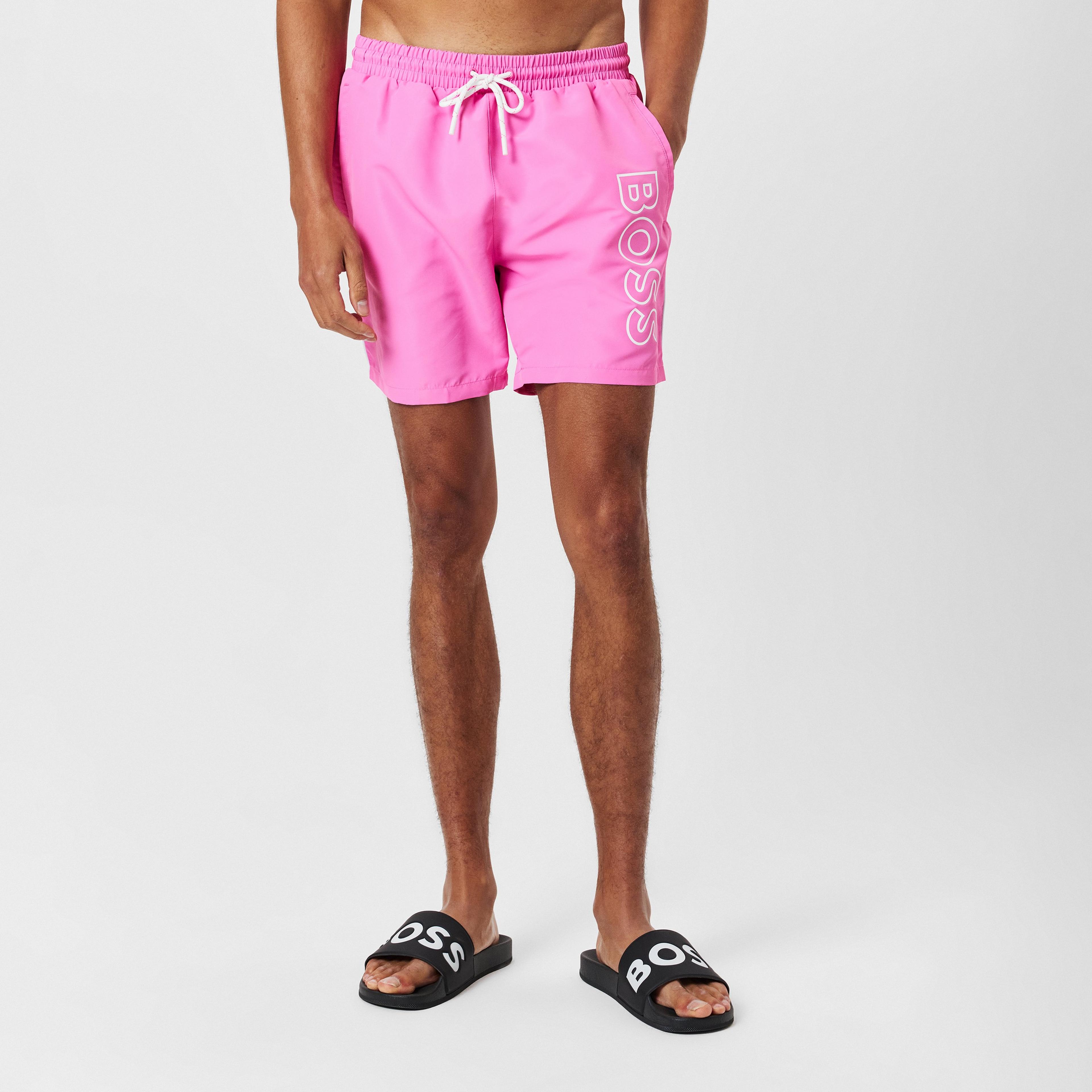 BOSS - Mens BOSS Swim Shorts with Logo Detail (Stormfish)