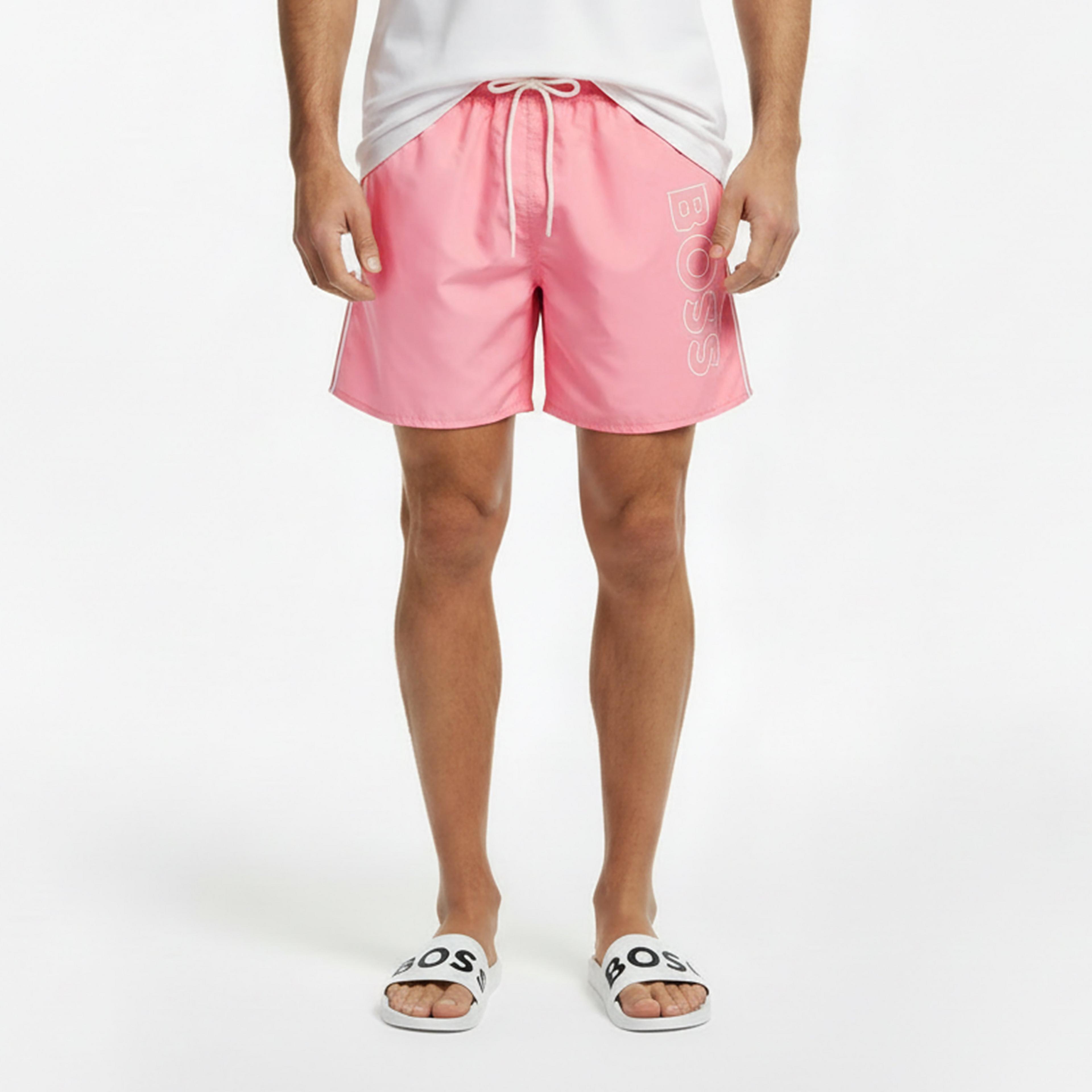 BOSS - Mens BOSS Swim Shorts with Logo Detail (Stormfish)