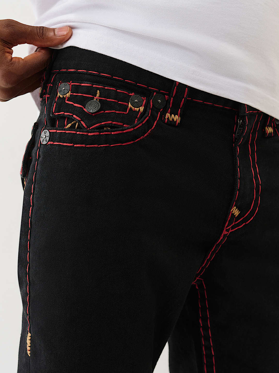 True Religion - Rocco Stacked Super T Flap Skinny Jean