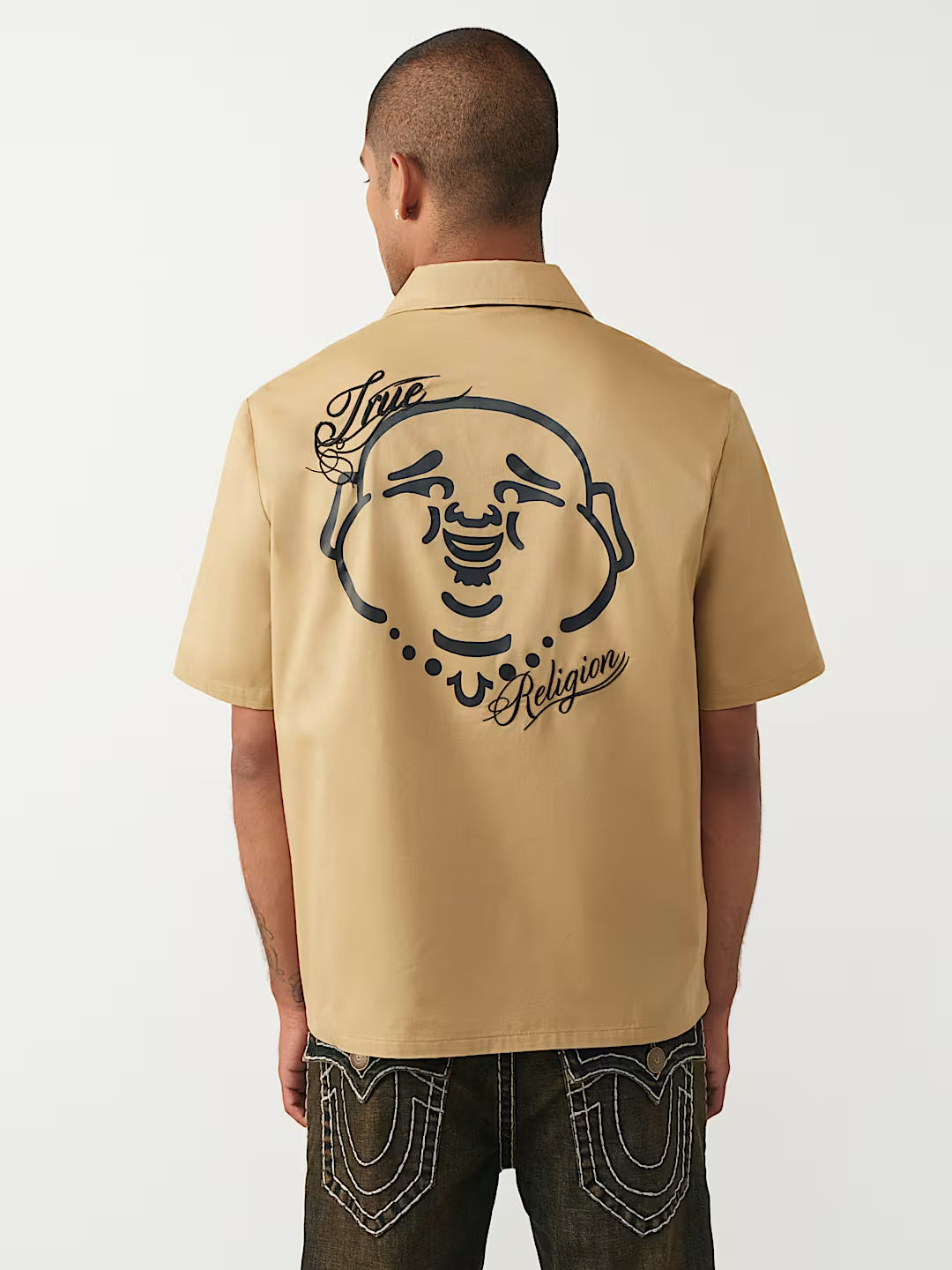 True Religion - Full-Zip Buddha Shirt