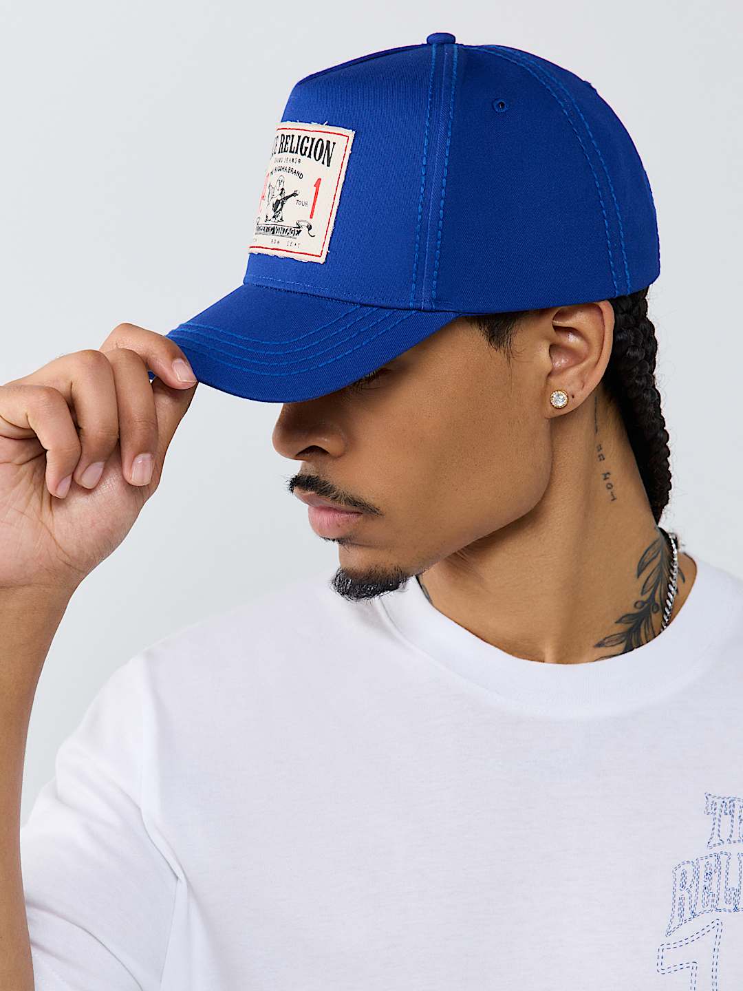 True Religion - Logo Big T Patch Hat