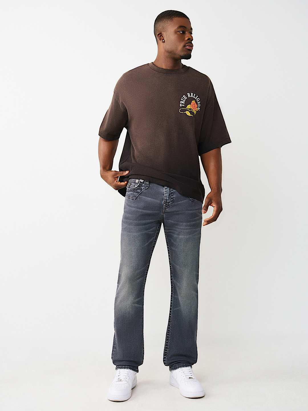 True Religion - Ricky Super T Jimmy Flap Straight Jean 34"