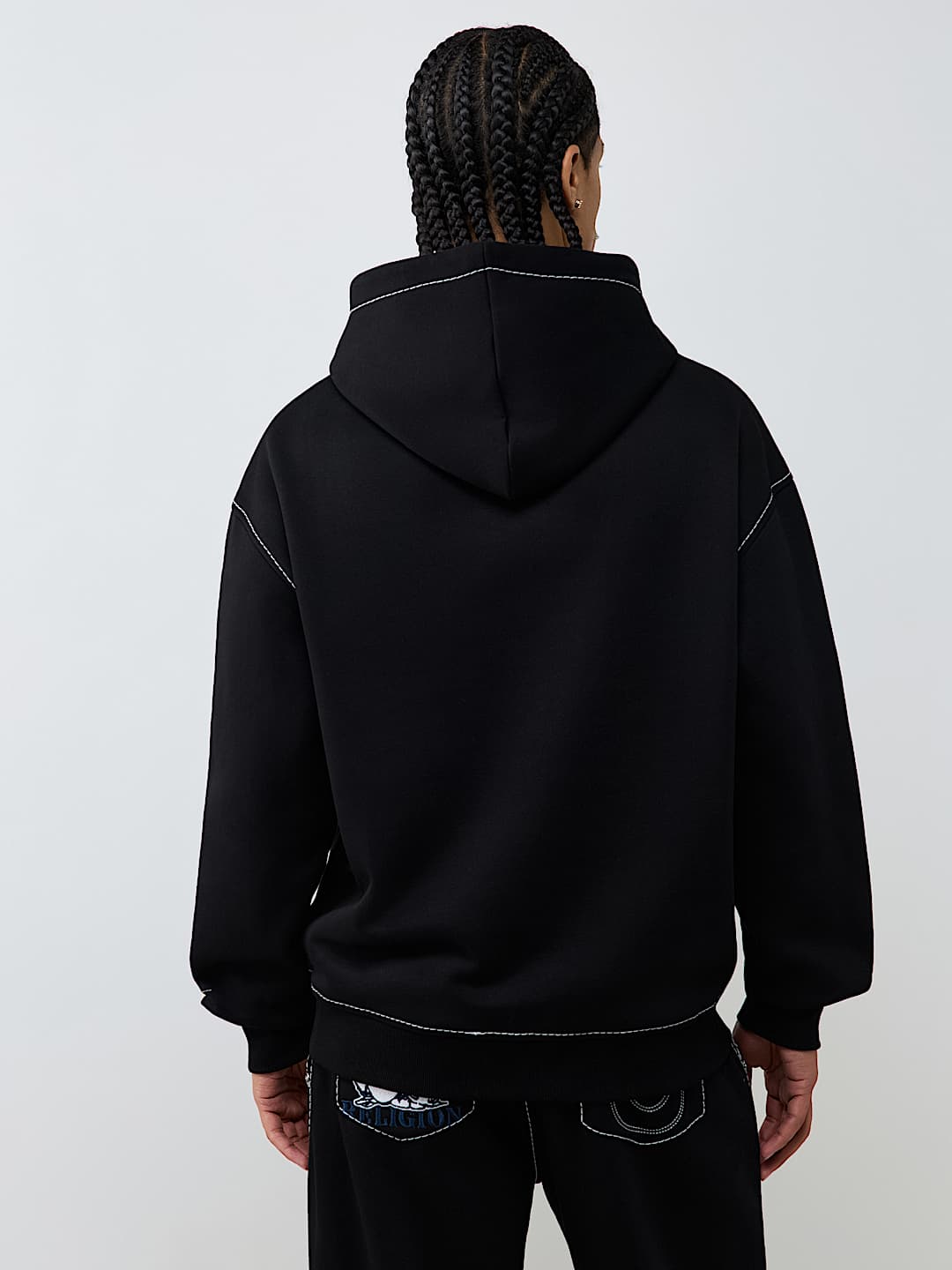 True Religion - No. 1 Logo Big T Hoodie