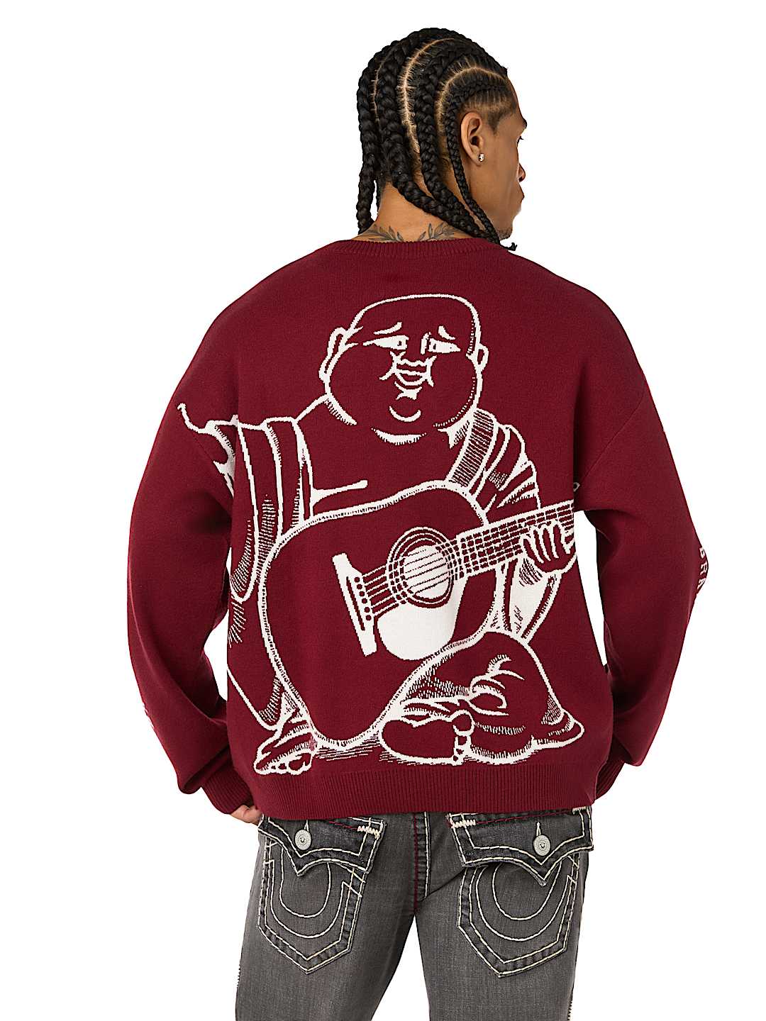 True Religion - Arched Logo Buddha Sweater