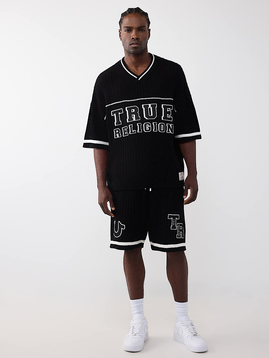 True Religion - Open Knit Oversized Jersey