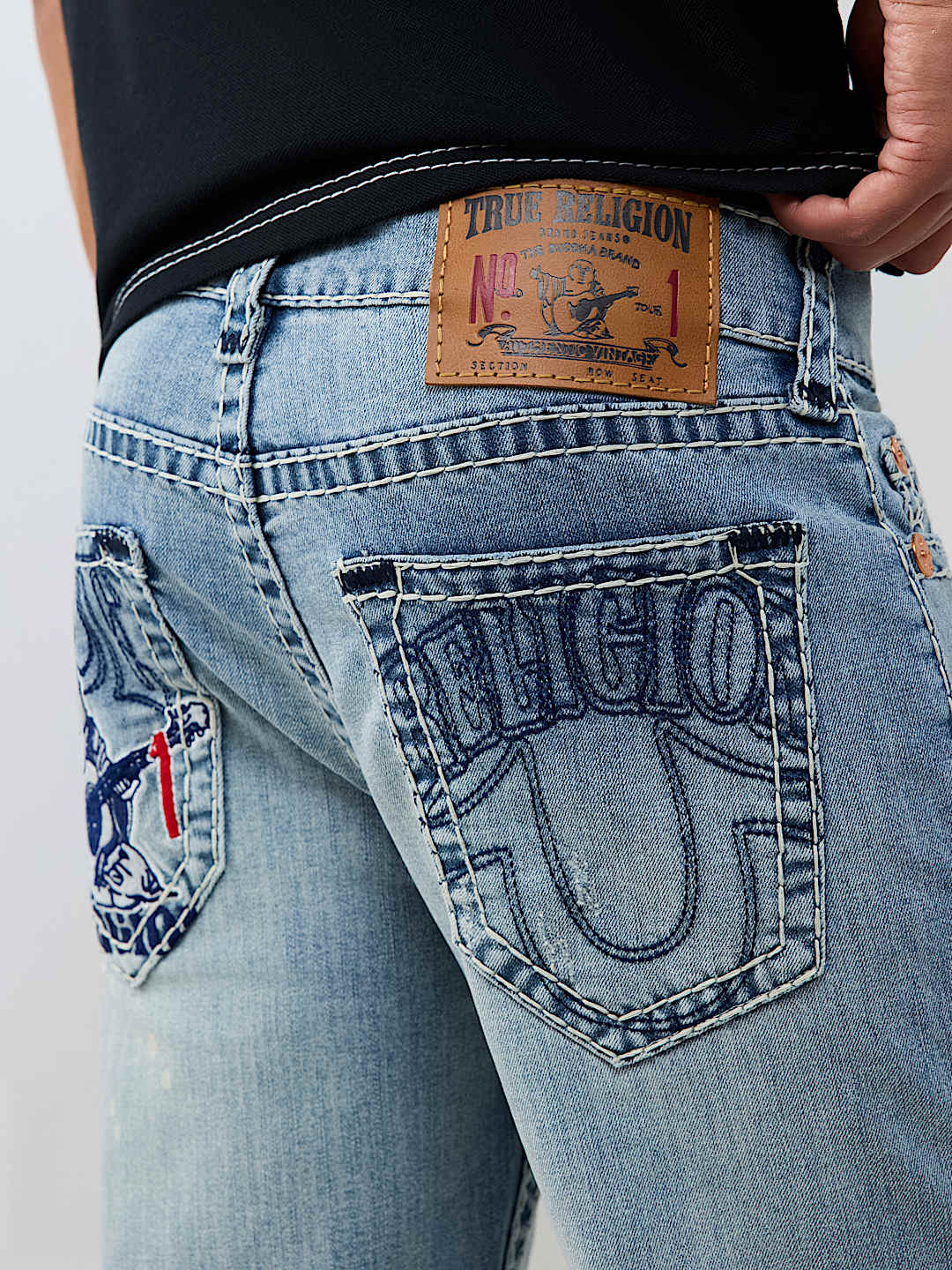 True Religion - Billy Embroidered Super T Bootcut Jean 34"