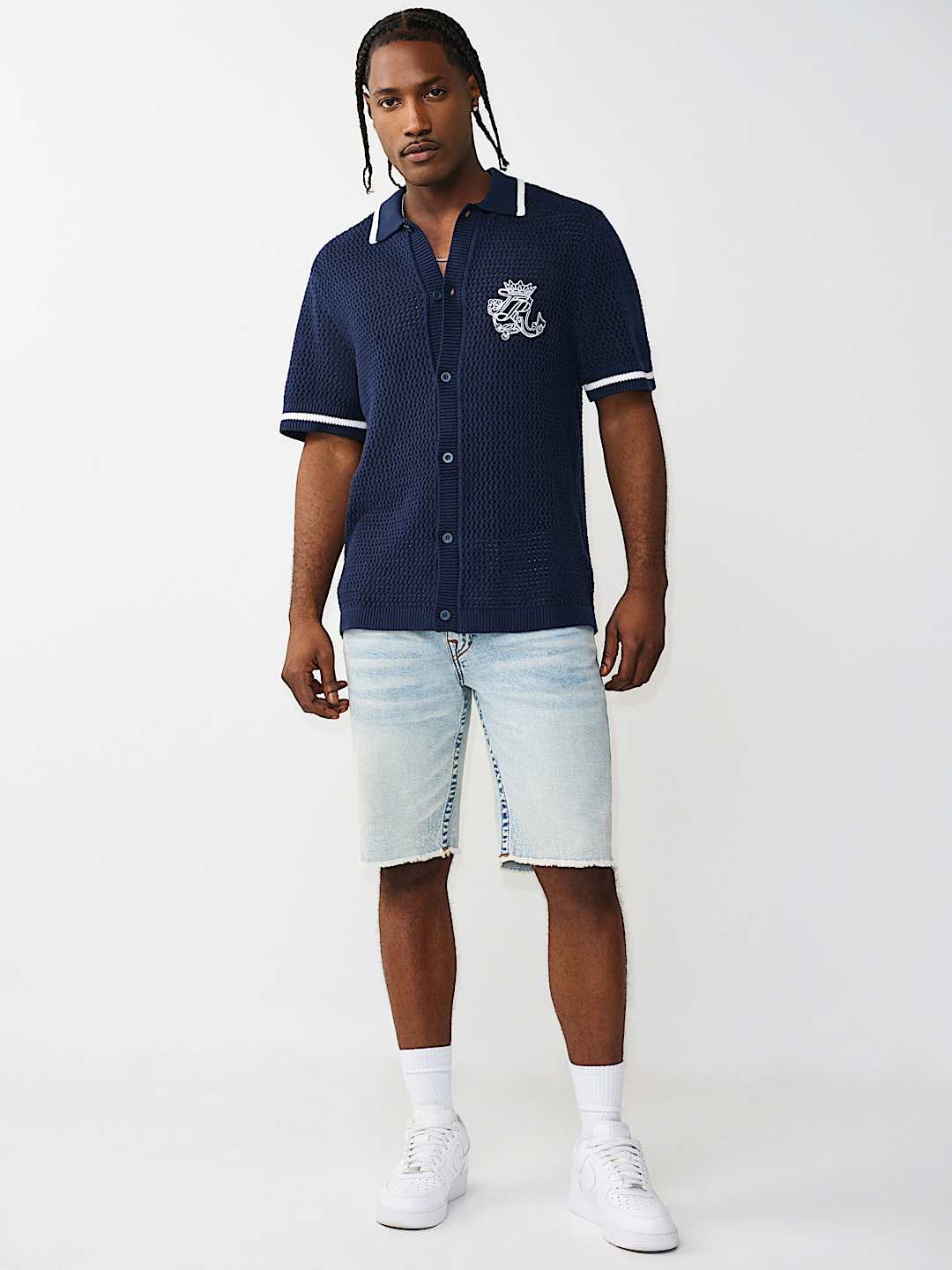 True Religion - Crown Logo Knit Shirt