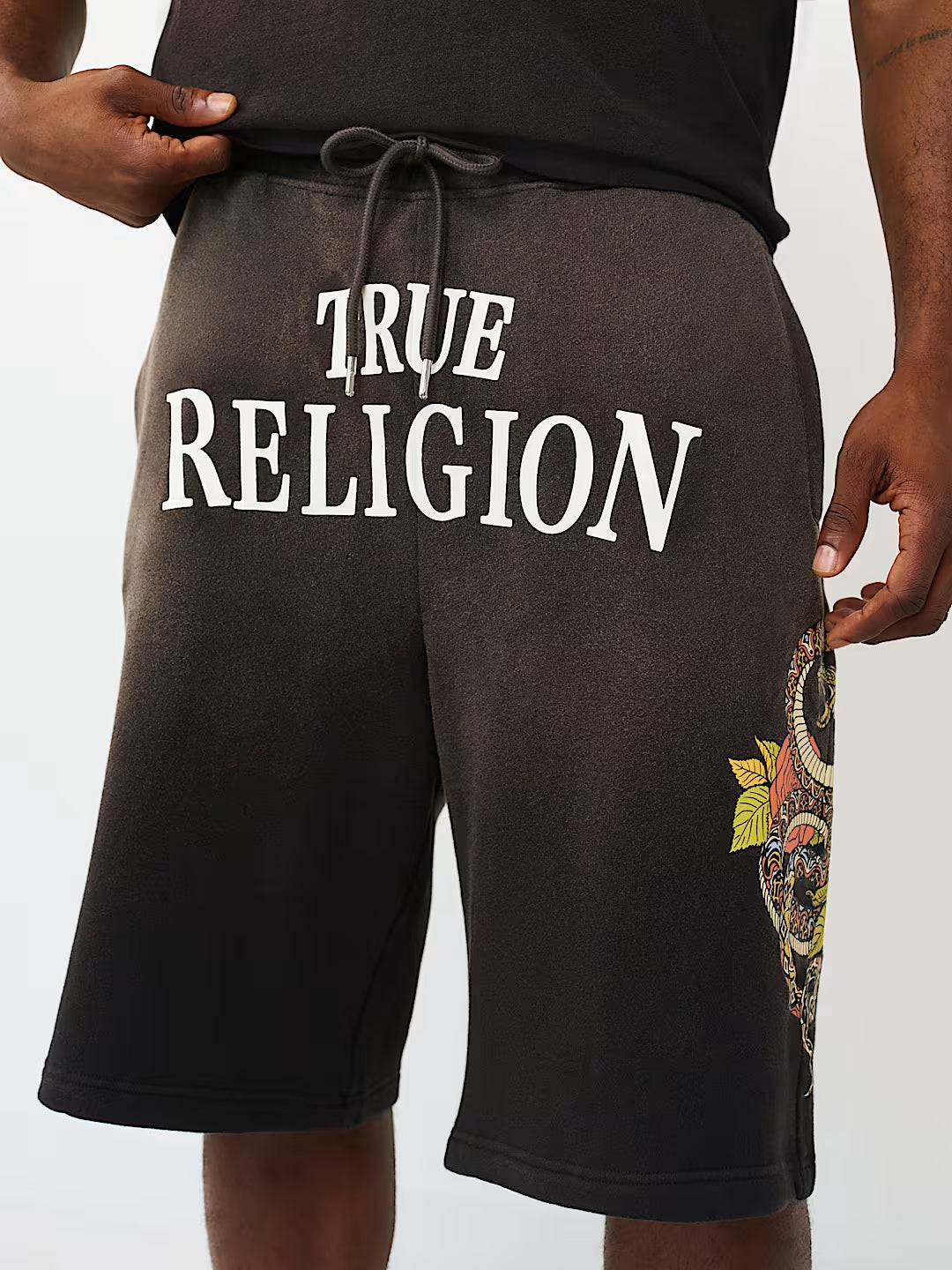True Religion - Mikey Floral Snake Baggy Af Sweatshort