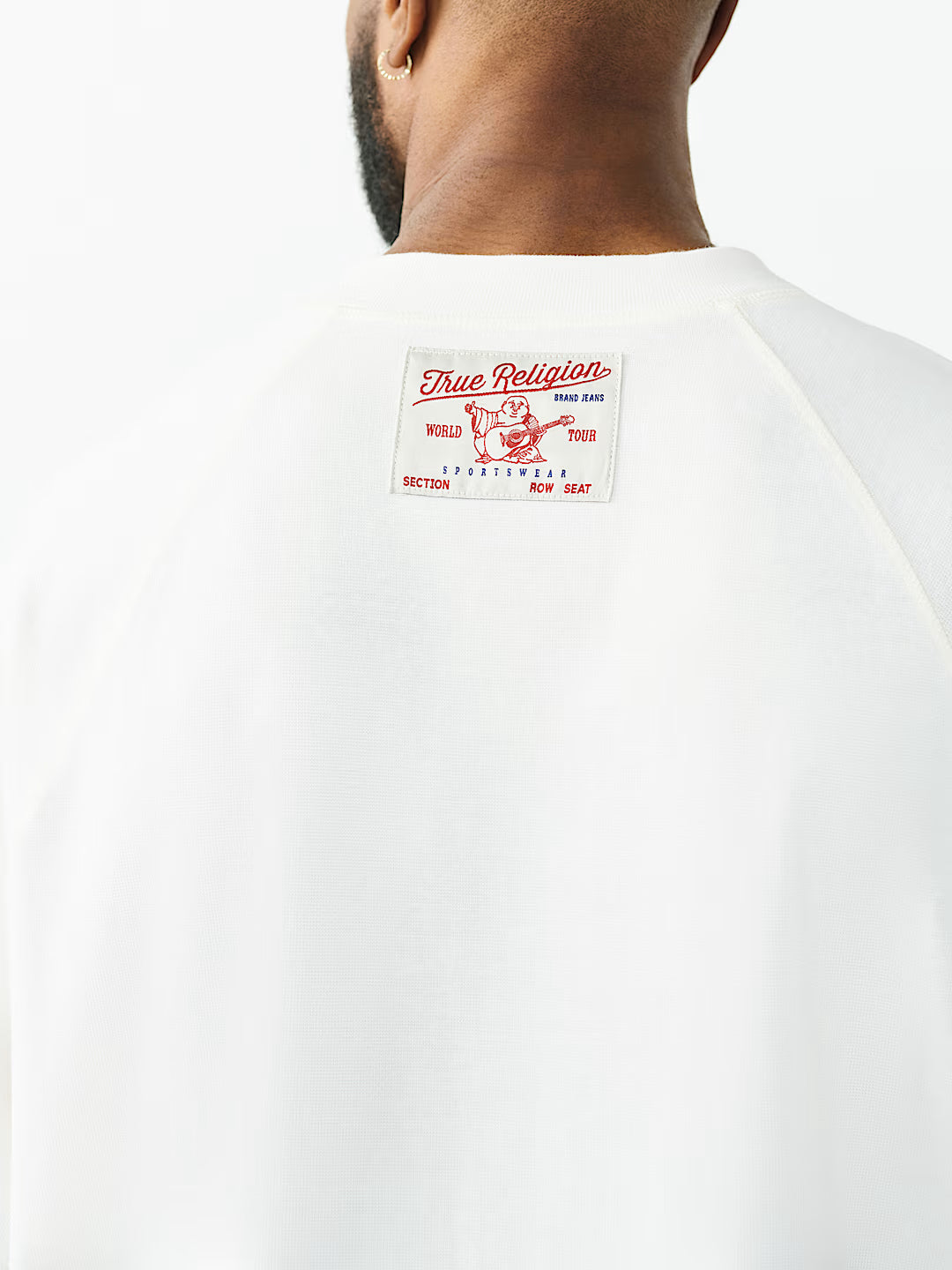 True Religion - Raglan Oversized Henley Tee