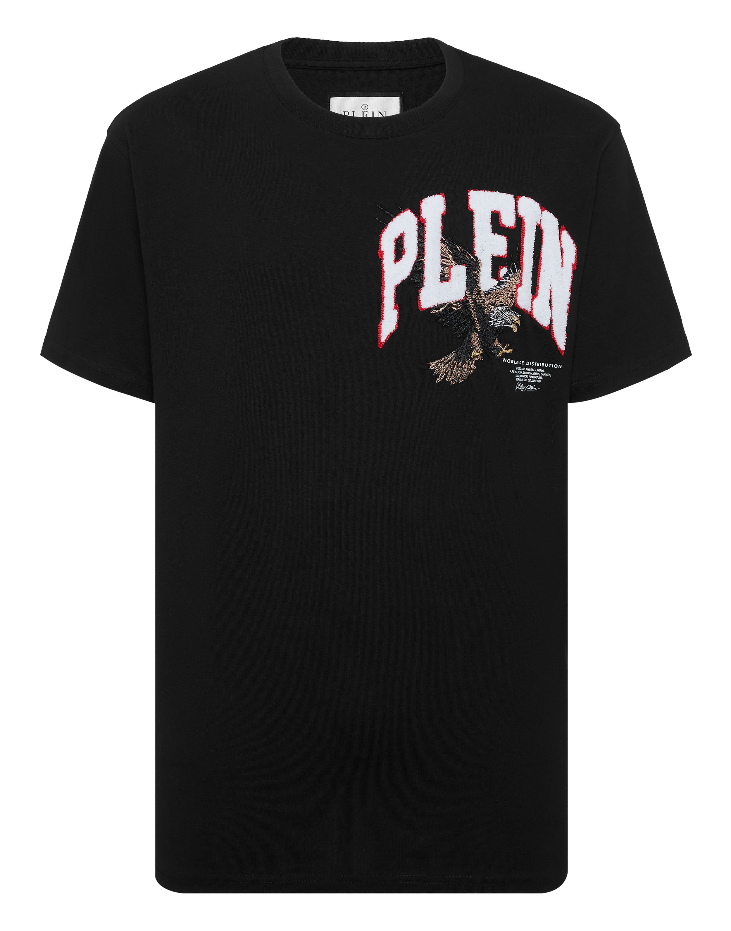 PHILIPP PLEIN - Round Neck T-Shirt Crystal Eagle Mini