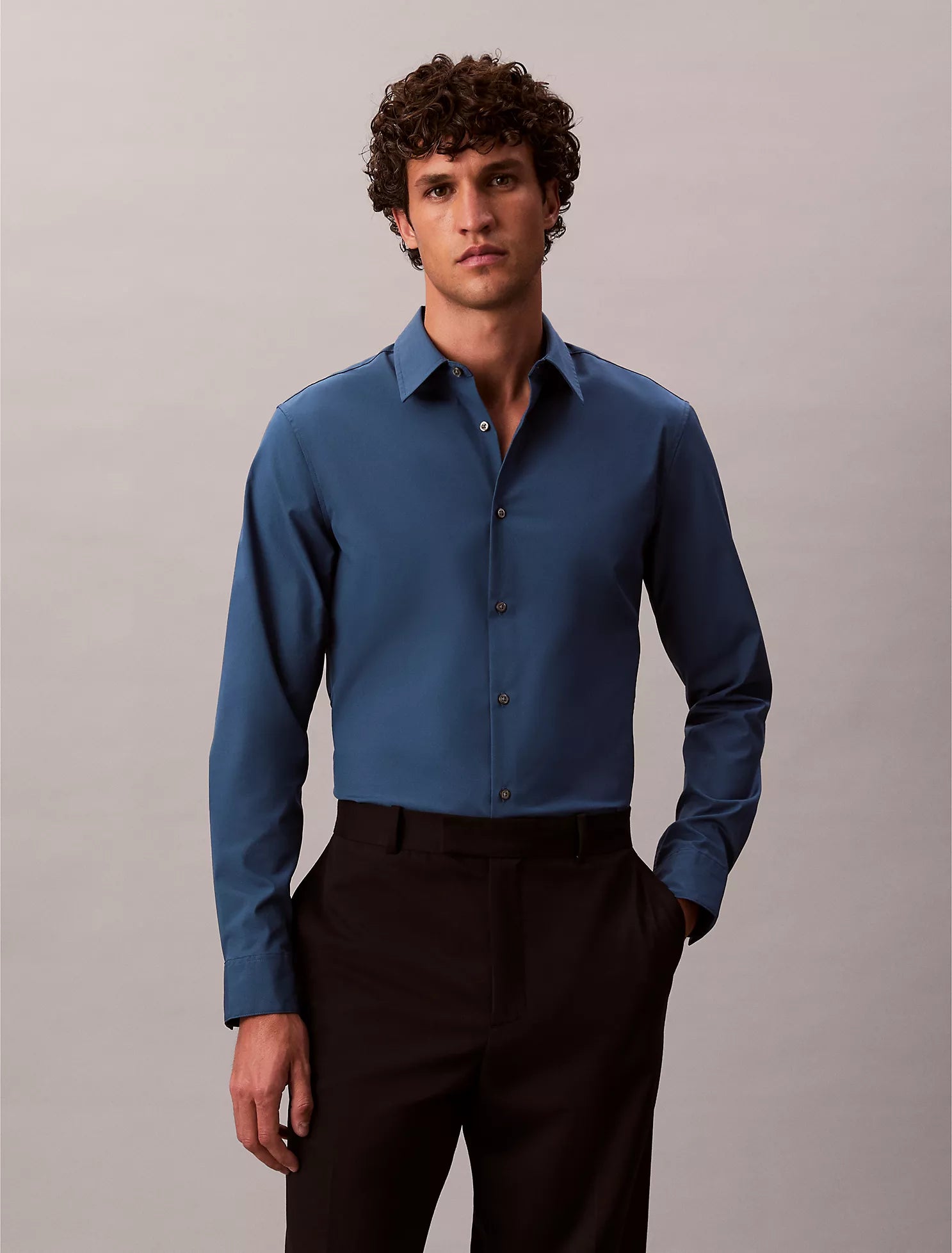 Calvin Klein - Supima Stretch Cotton Slim Shirt
