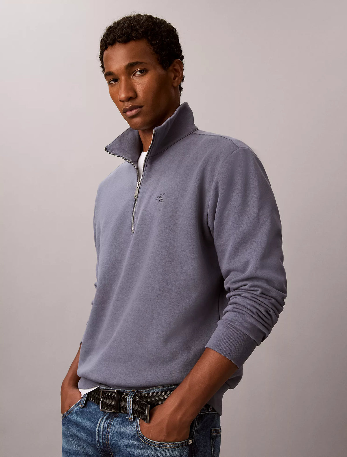 Calvin Klein - Archive Logo Fleece Quarter Zip Sweatshirt