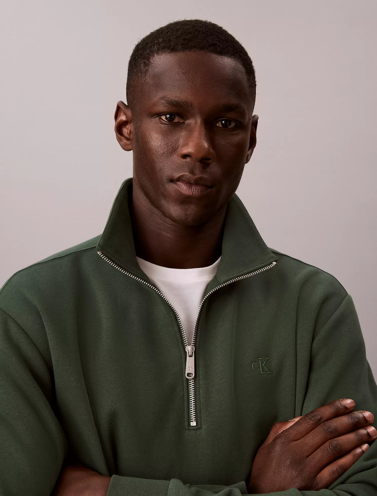 Calvin Klein - Archive Logo Fleece Quarter Zip Sweatshirt