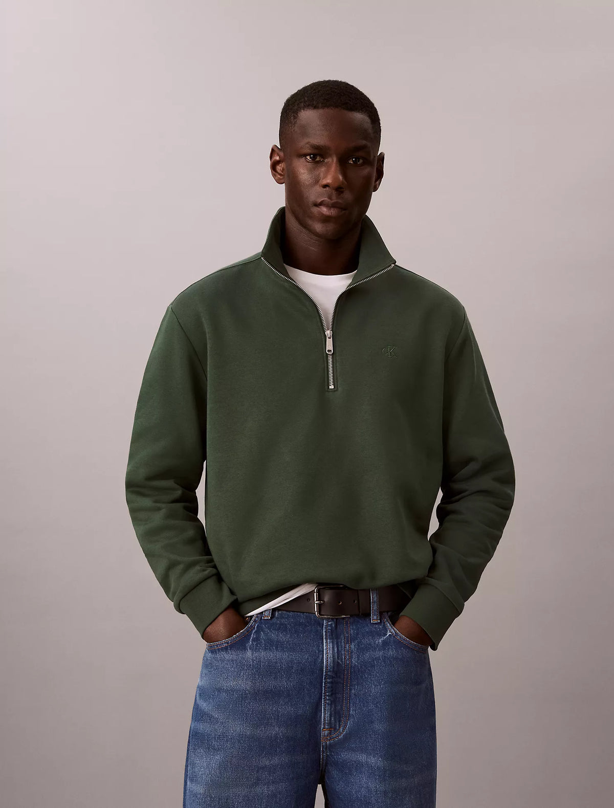 Calvin Klein - Archive Logo Fleece Quarter Zip Sweatshirt