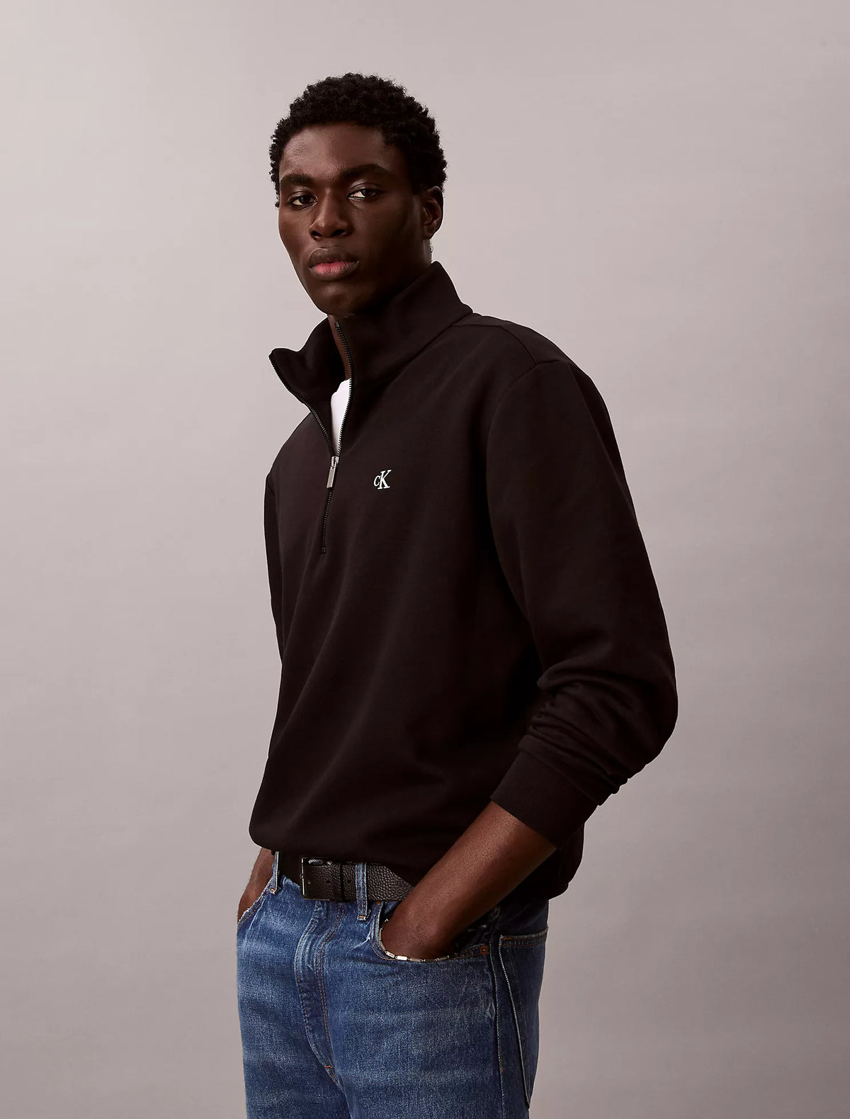 Calvin Klein - Archive Logo Fleece Quarter Zip Sweatshirt