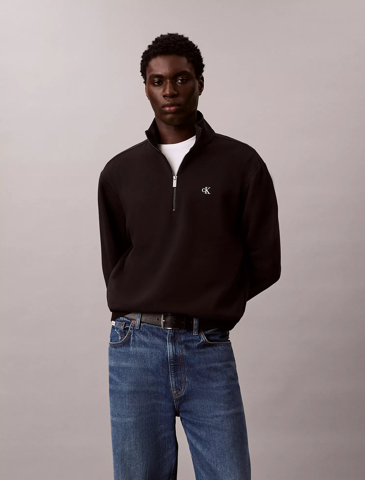 Calvin Klein - Archive Logo Fleece Quarter Zip Sweatshirt