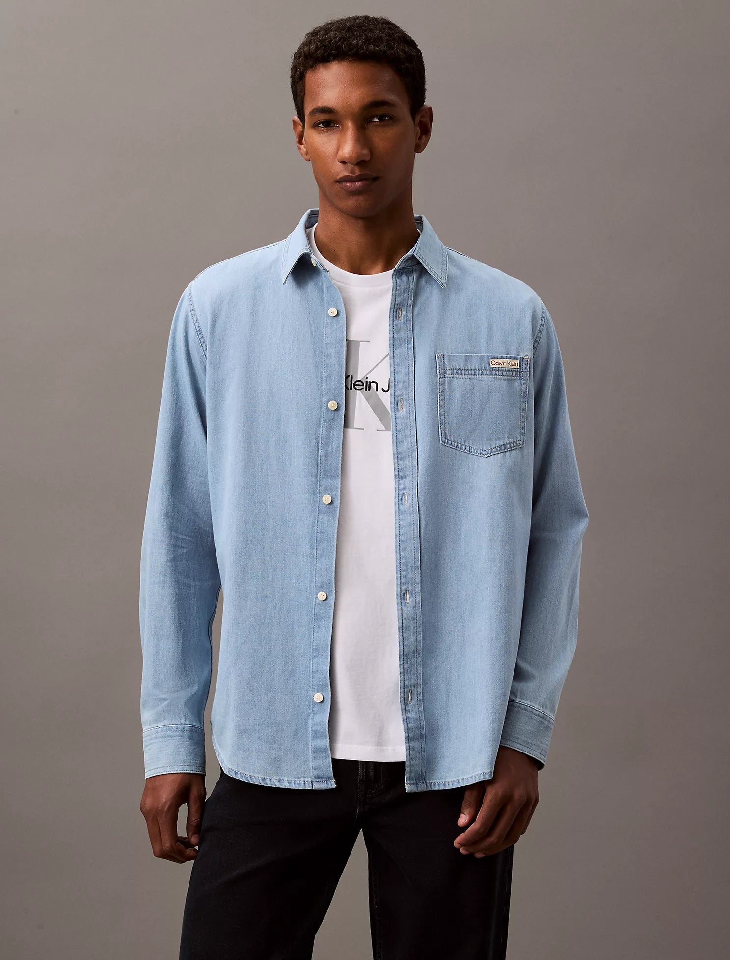 Calvin Klein - Classic Denim Button-Down Shirt