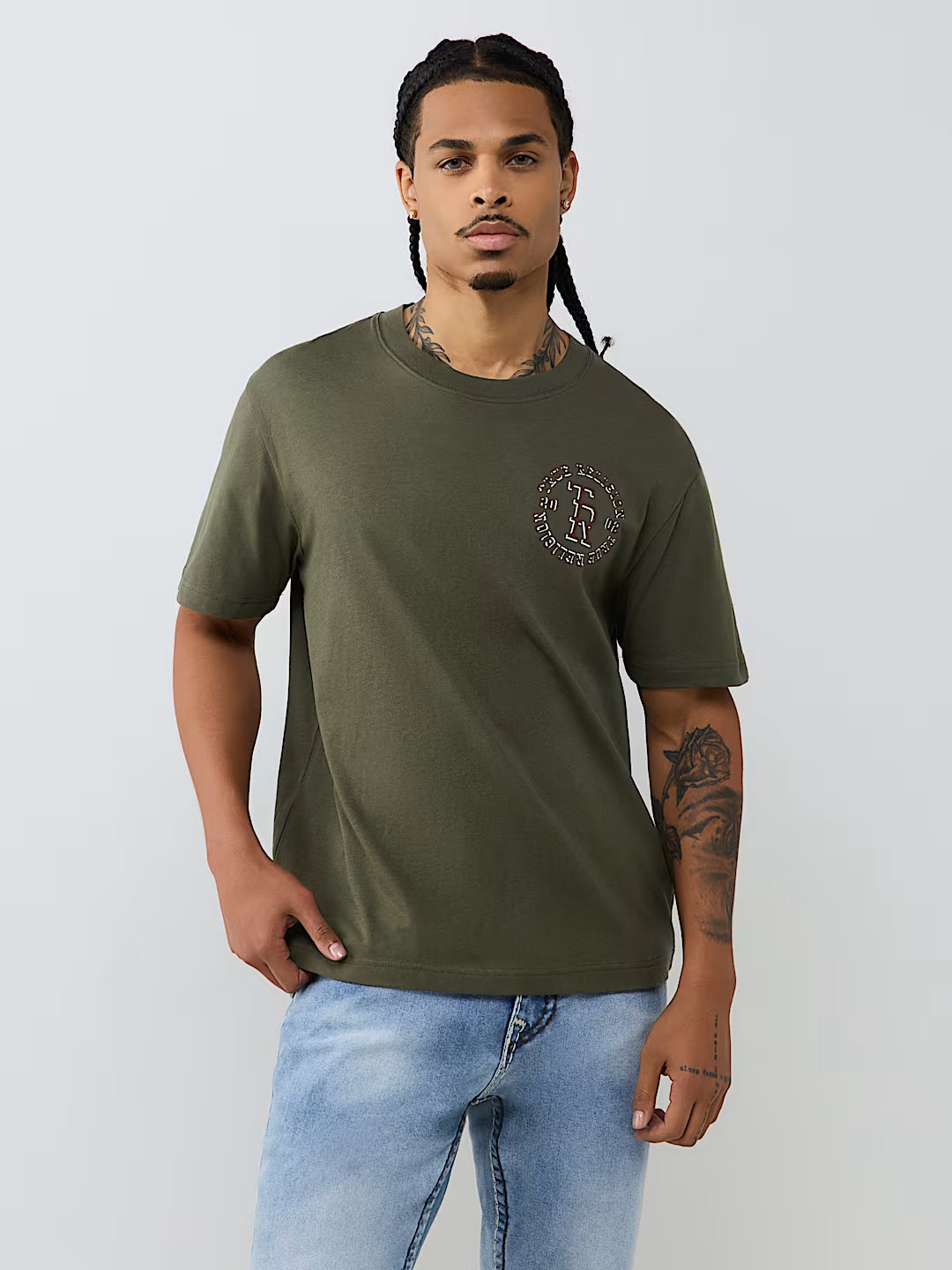 True Religion - Stacked Logo Tee