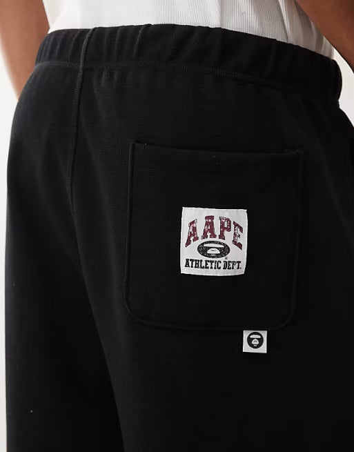 Aape - by A Bathing Ape logo sweatshirt fabric shorts