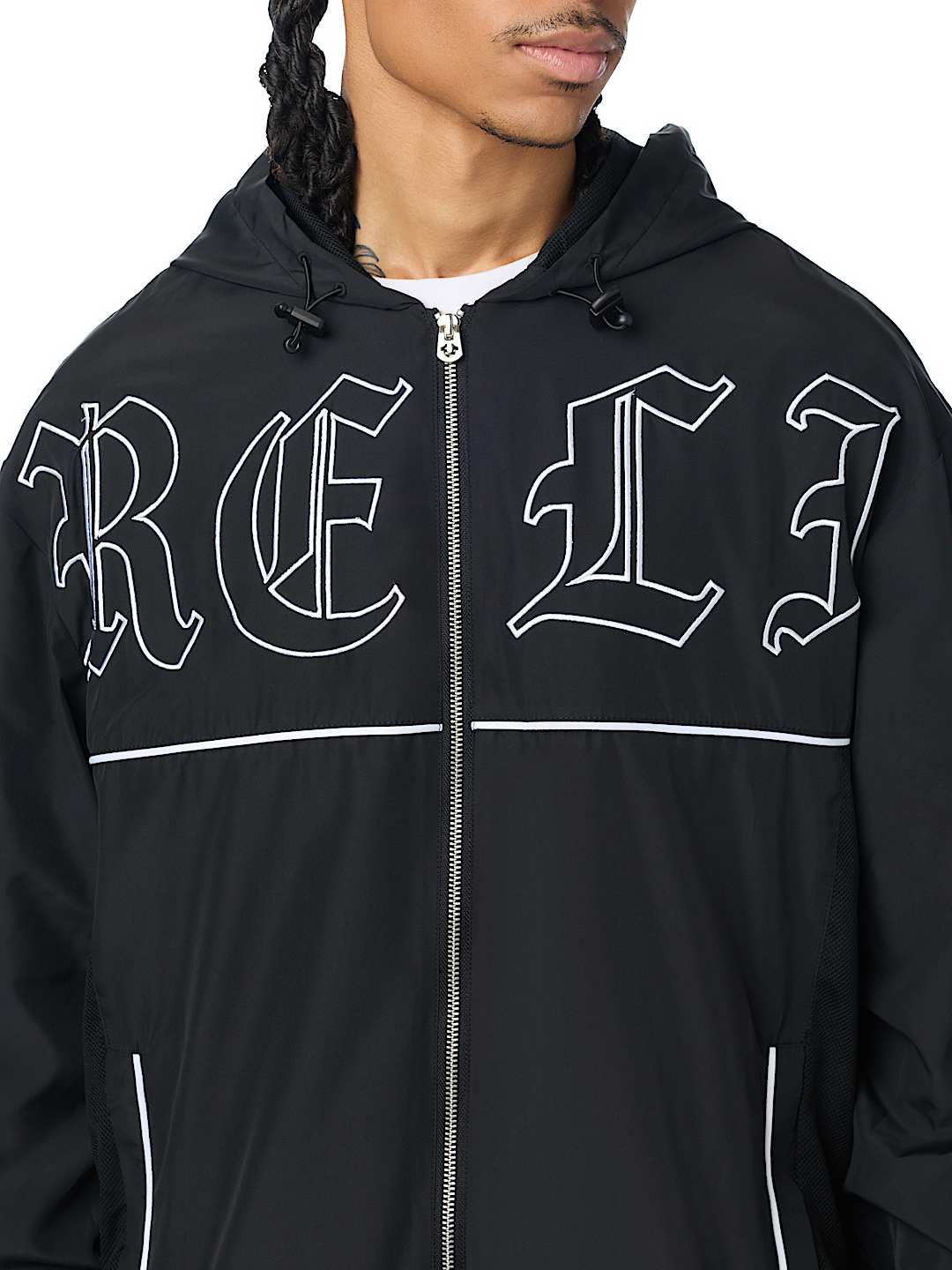 True Religion - Exploded Logo Nylon Jacket