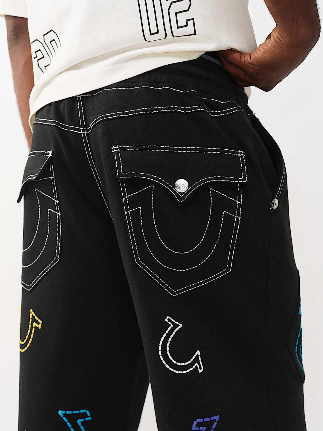 True Religion - Horseshoe Big T Baggy Sweatpant