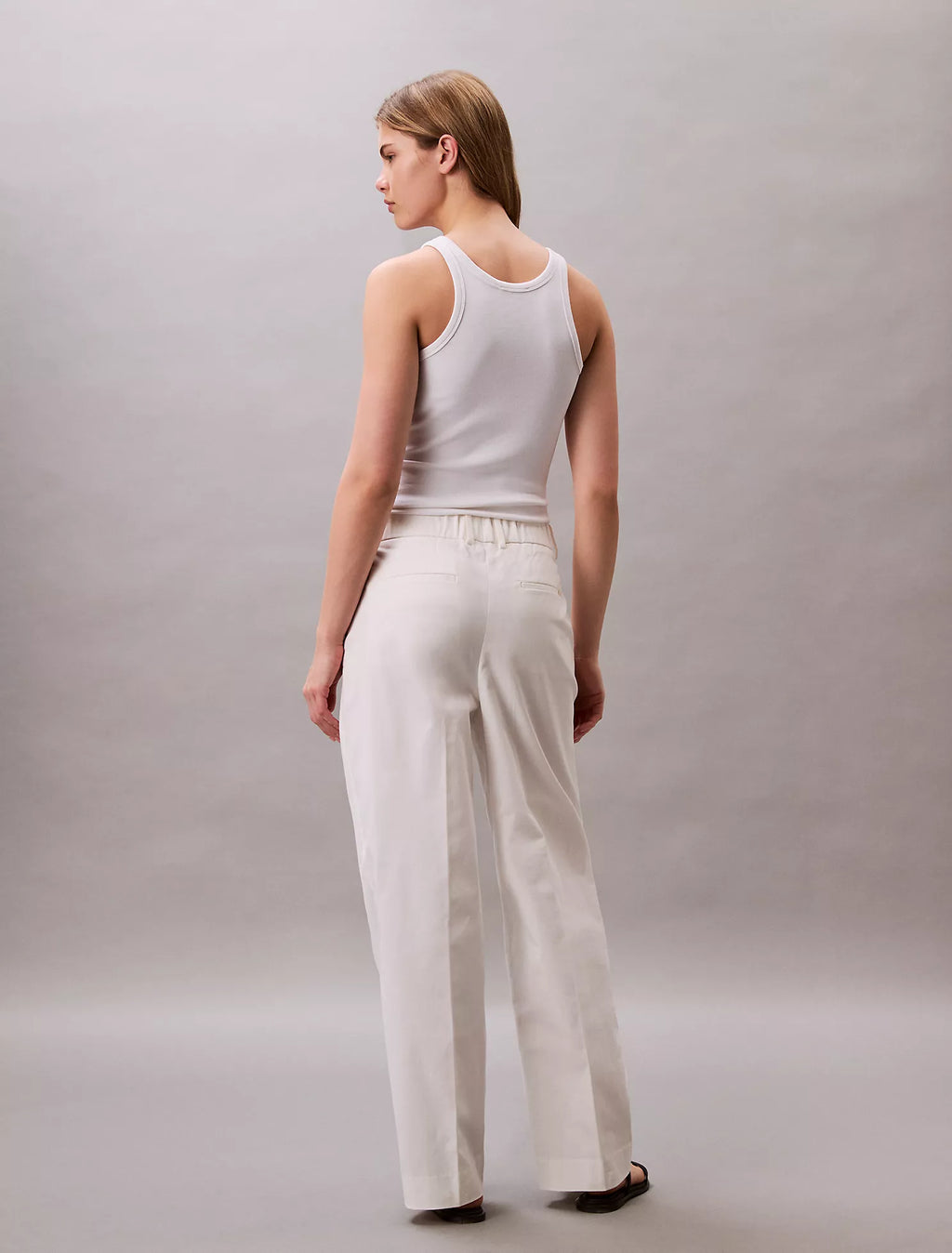 Calvin Klein - Cotton Stretch Pleated Chino Trouser